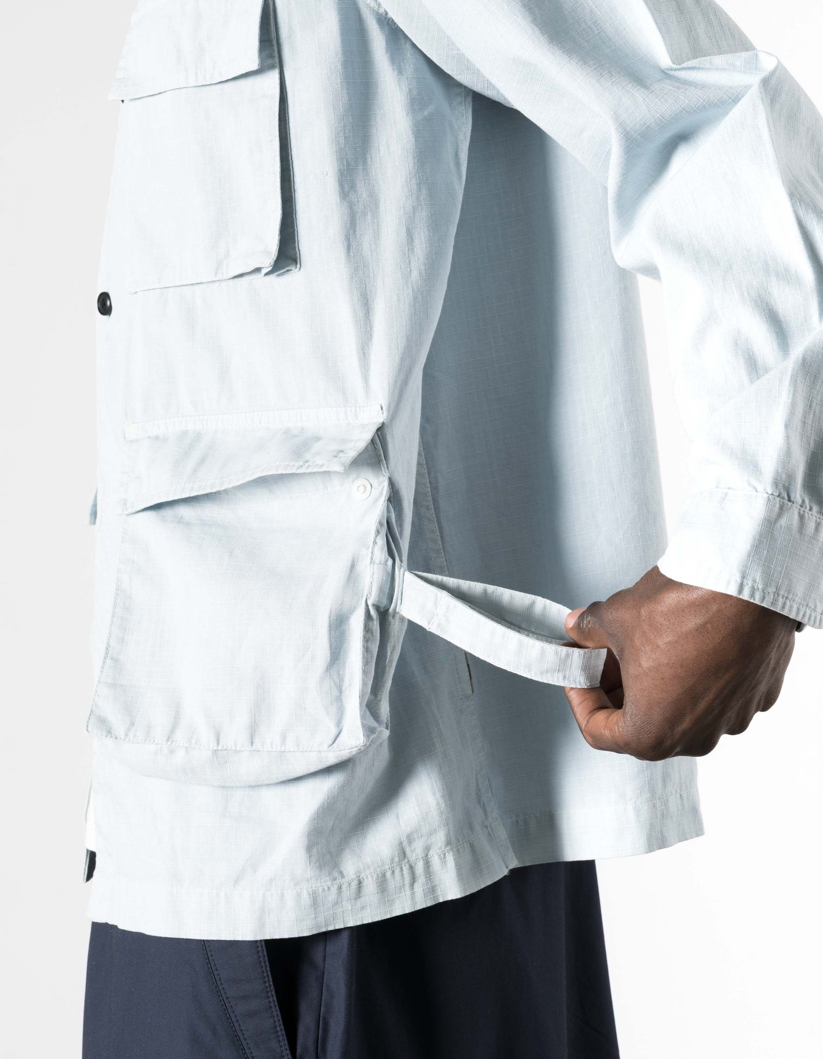 7318 Hemp Ripstop BDU Shirt Light Blue