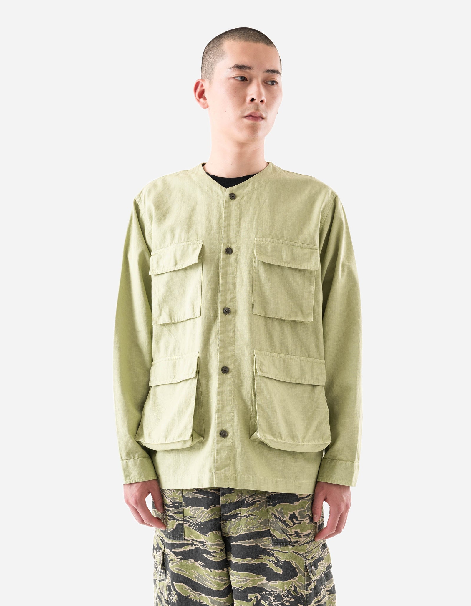 7318 Hemp Ripstop BDU Shirt Moss Green