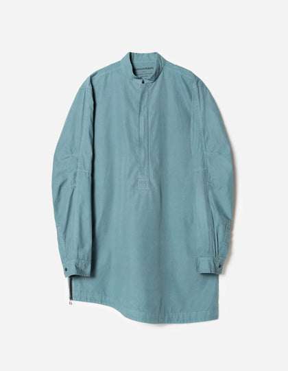 7409 Long Zipped Kurta Shirt Airforce Blue