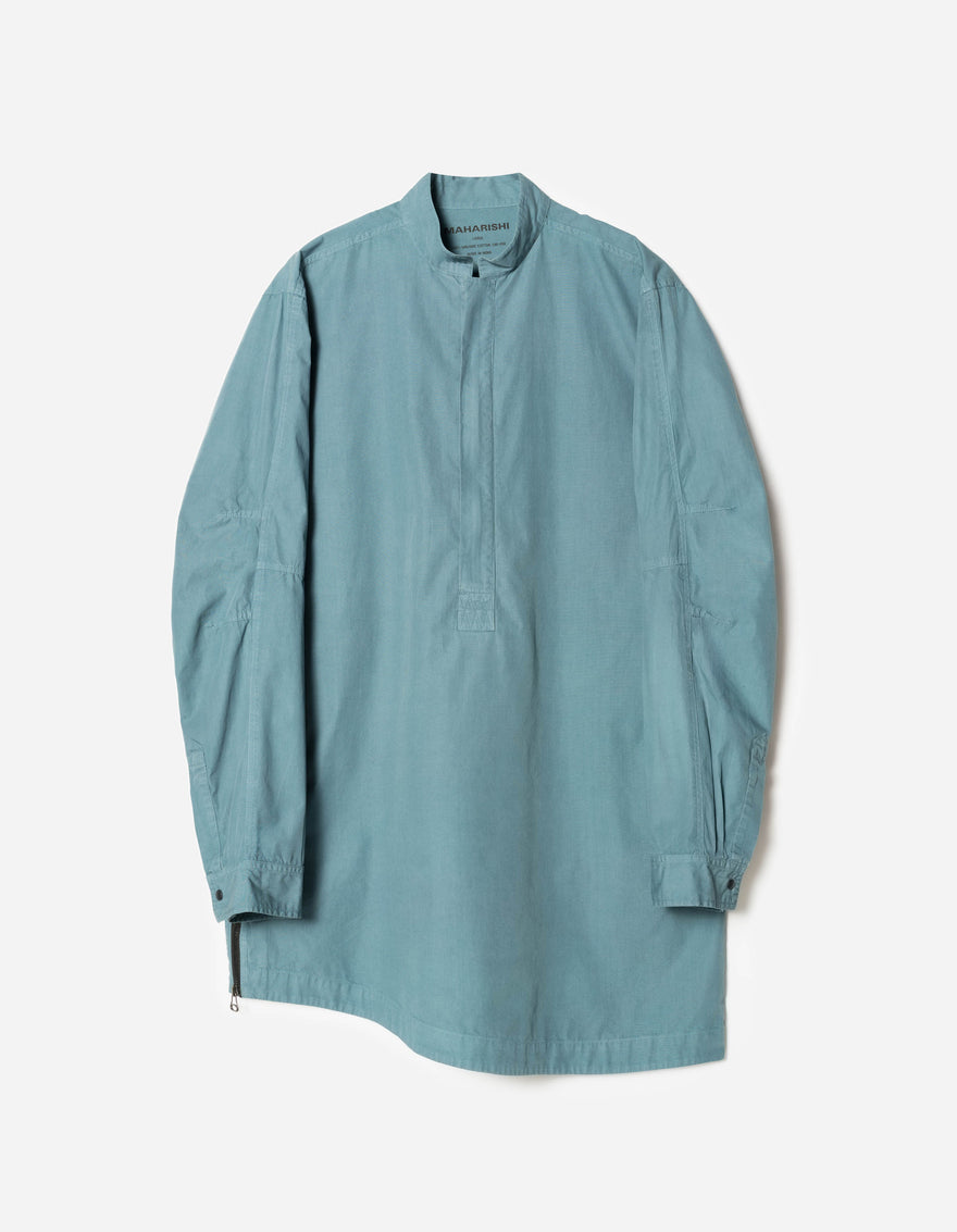 7409 Long Zipped Kurta Shirt Airforce Blue