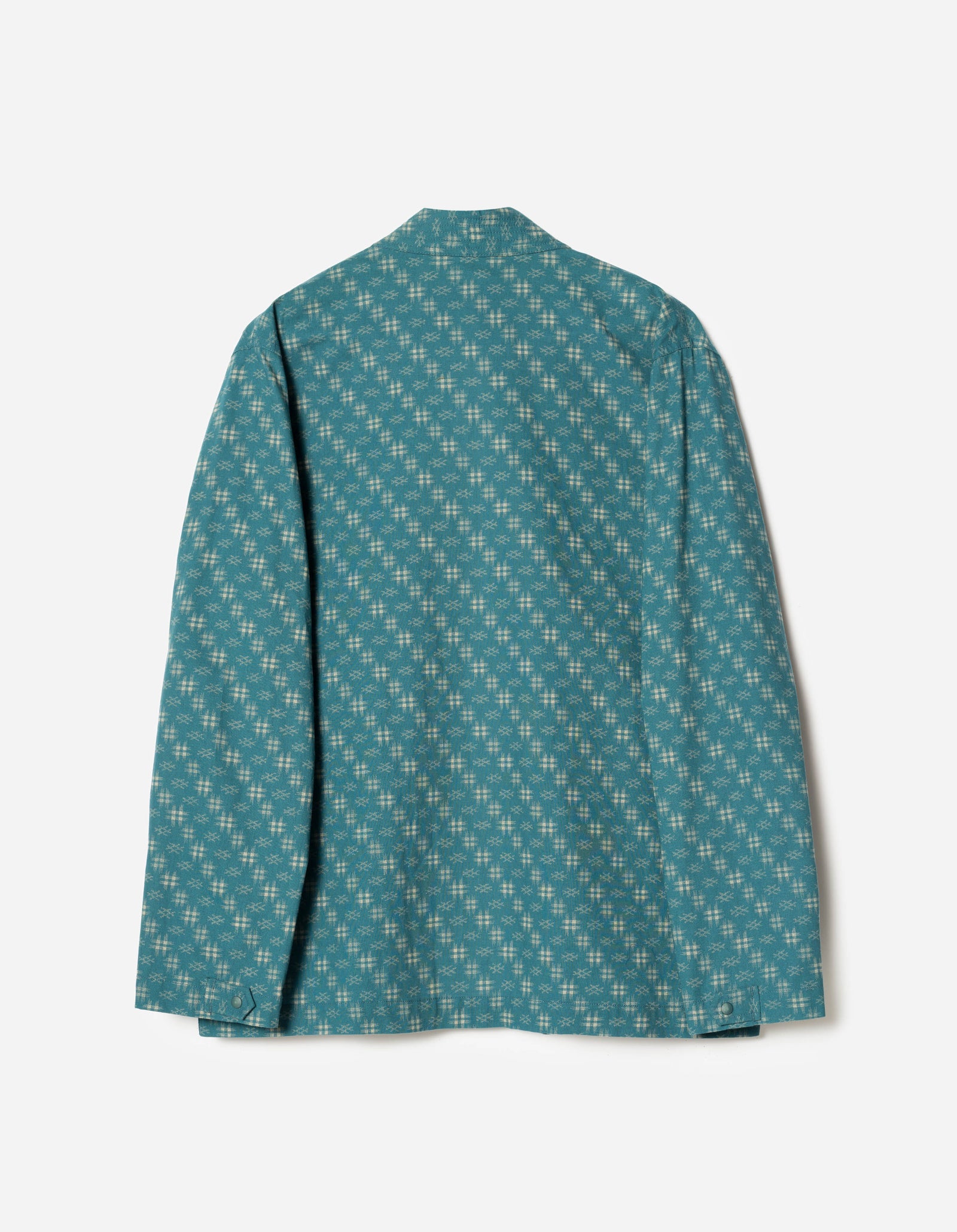 7322 Kasuri Kimono Overshirt Aizome Blue