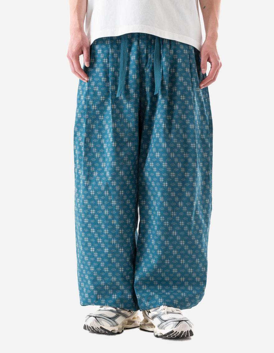7323 Kasuri Loose Track Pants Aizome Blue