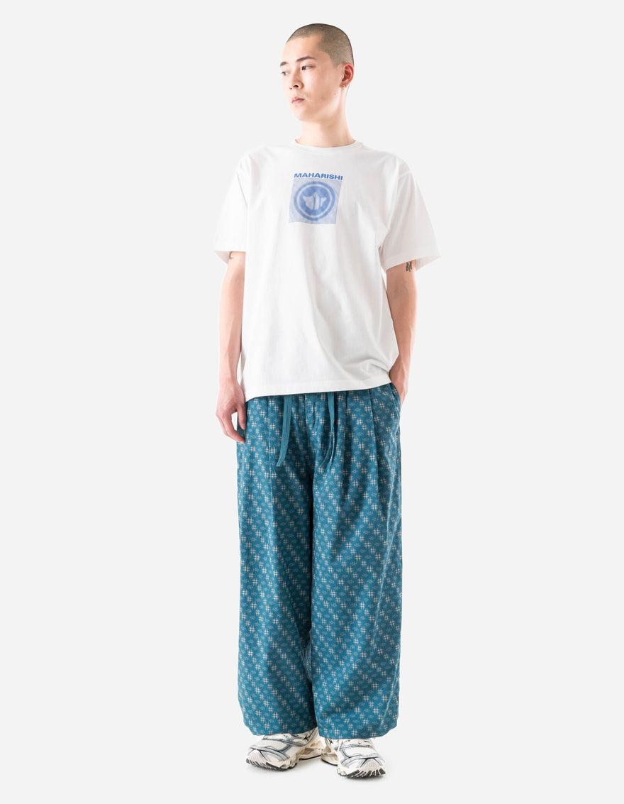 7323 Kasuri Loose Track Pants Aizome Blue