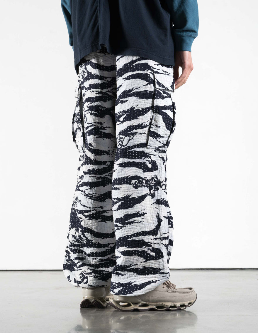 7334 Tigerstripe Stitch M65 Pants Navy/Ecru