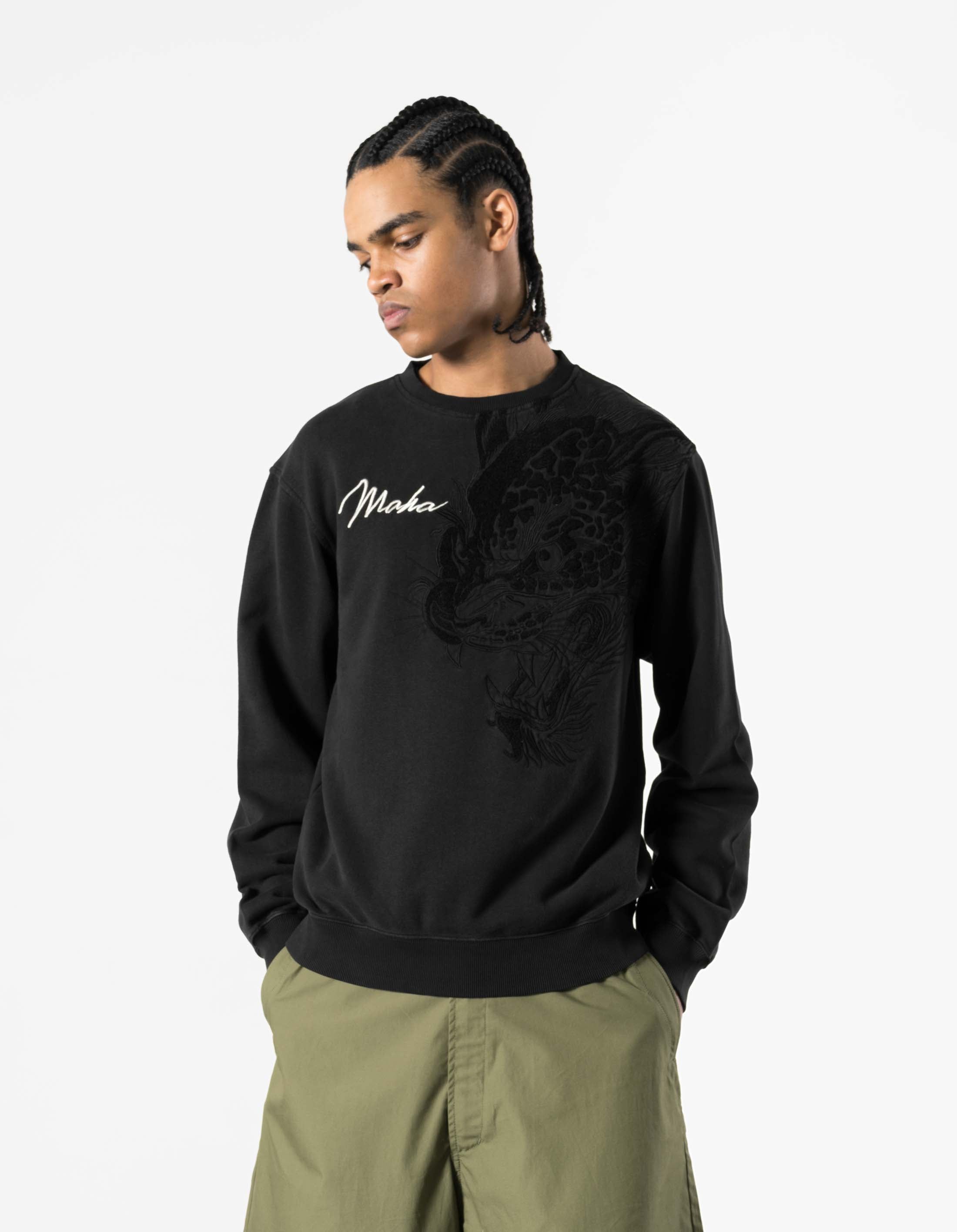 7338 Chimera Panther Crew Sweat Black – Maharishi