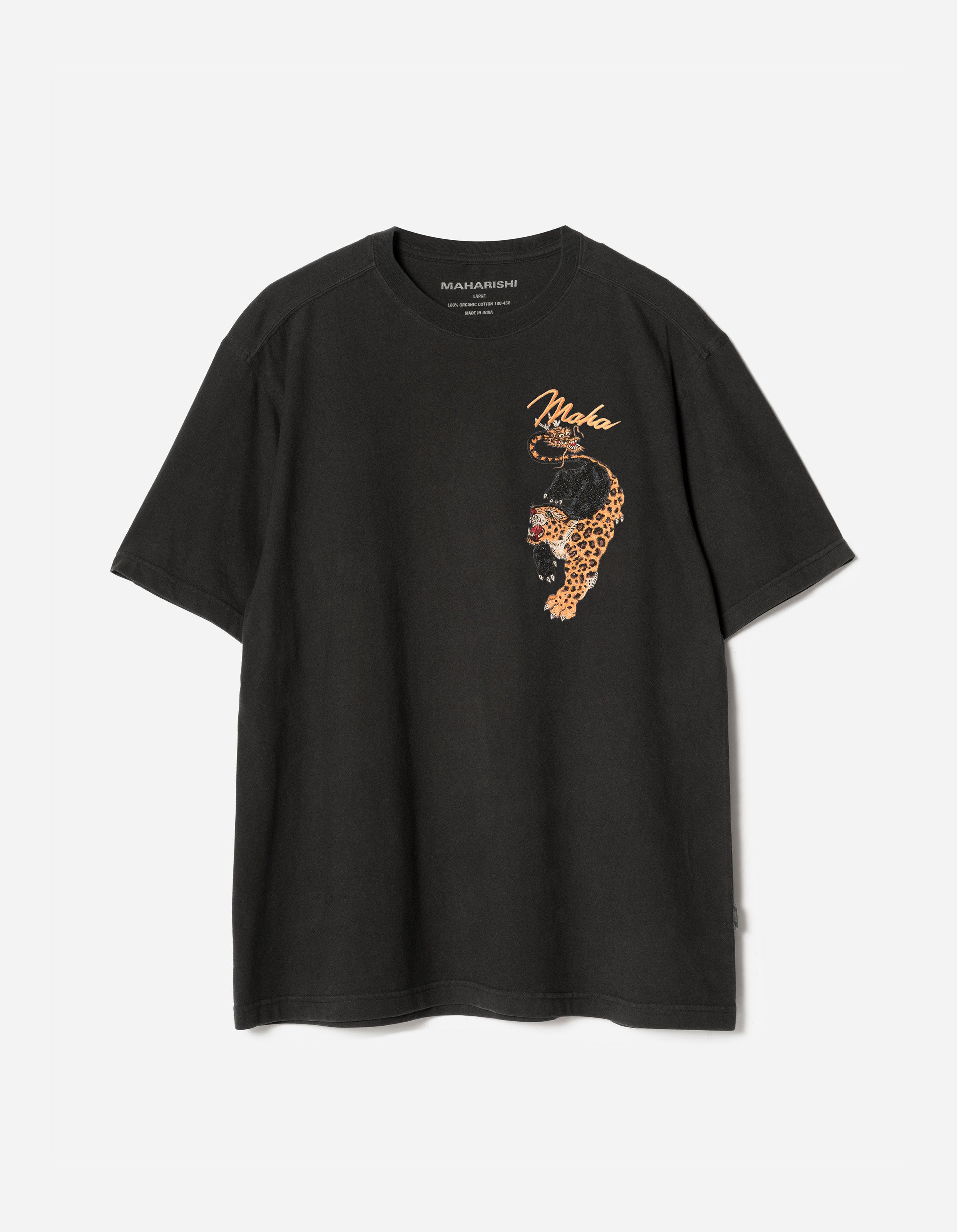 maharishi remake shirts マハリシ 7350 Chimera Panther Tour S/S T-Shirt Black – Maharishi