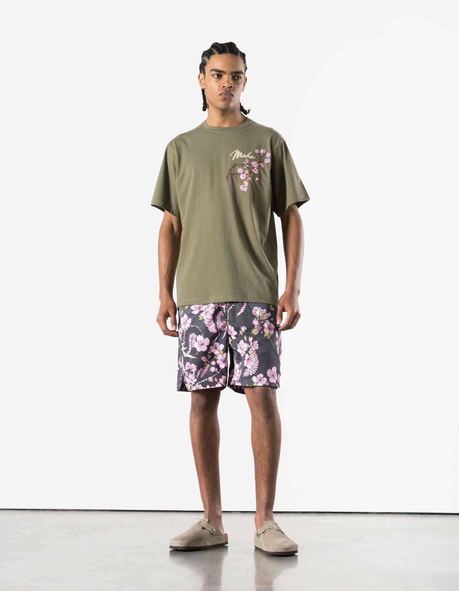 7352 Sakura Serenity S/S T-Shirt Olive OG-107F
