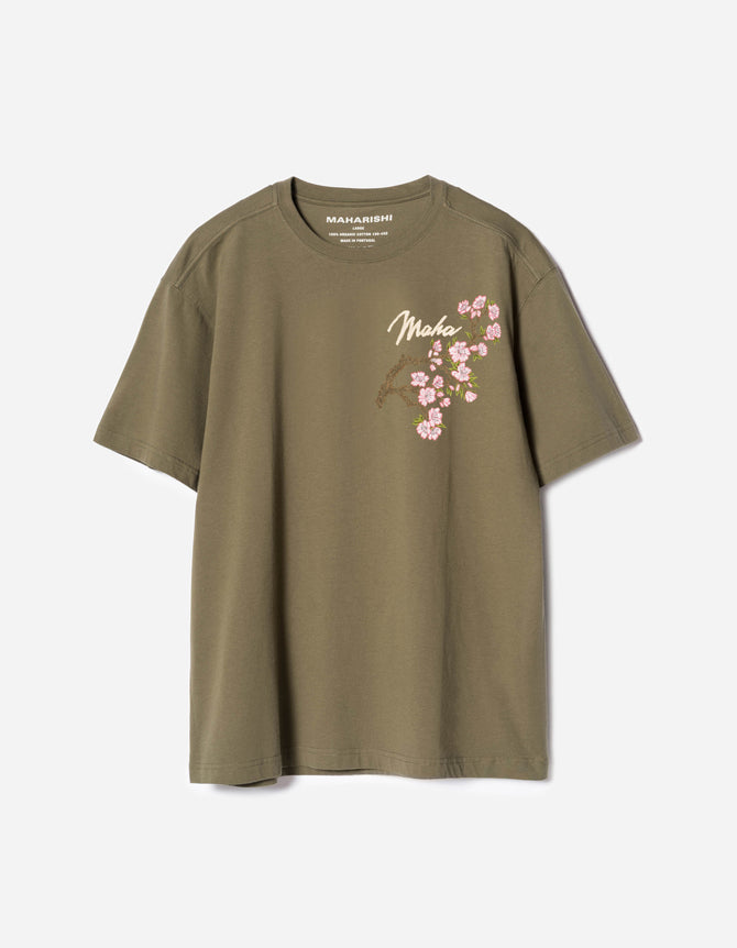 7352 Sakura Serenity S/S T-Shirt Olive OG-107F