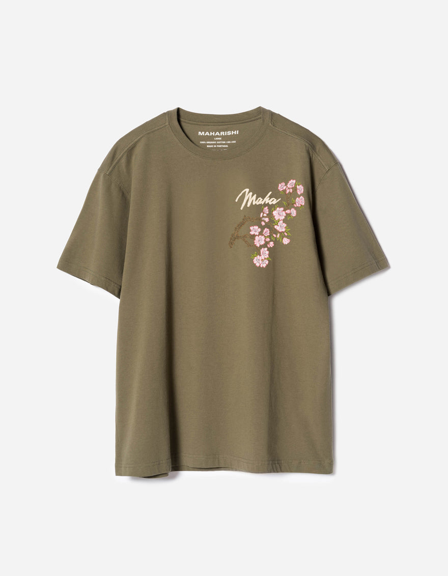 7352 Sakura Serenity S/S T-Shirt Olive OG-107F