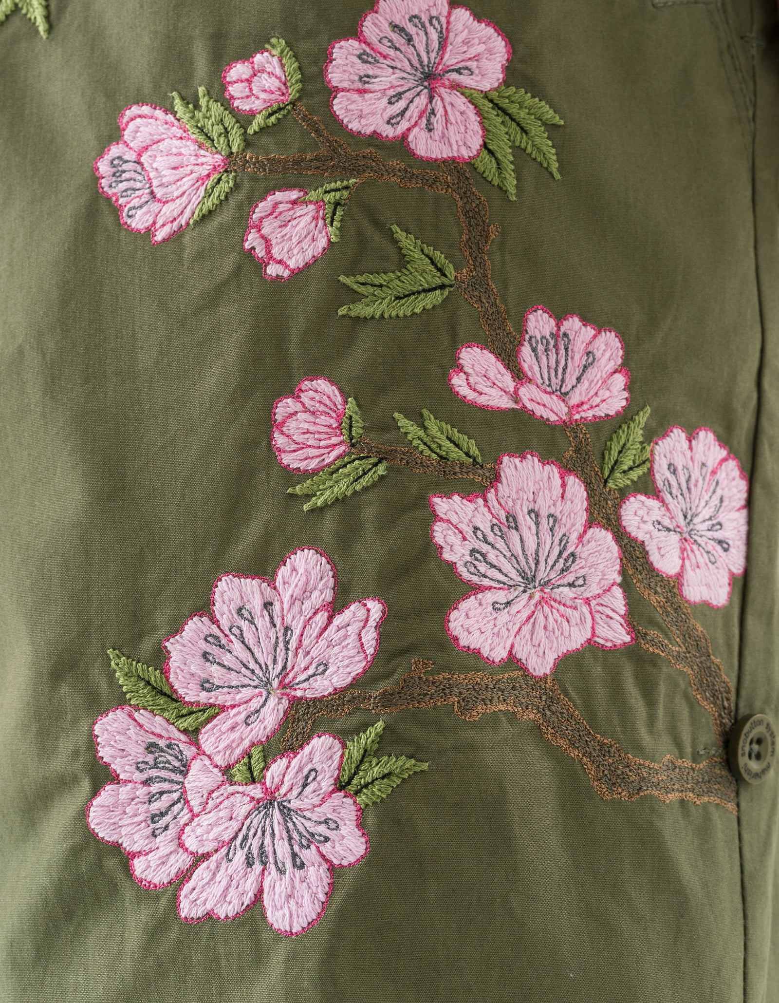 7353 Sakura Serenity Loose Snoshorts Olive OG-107F