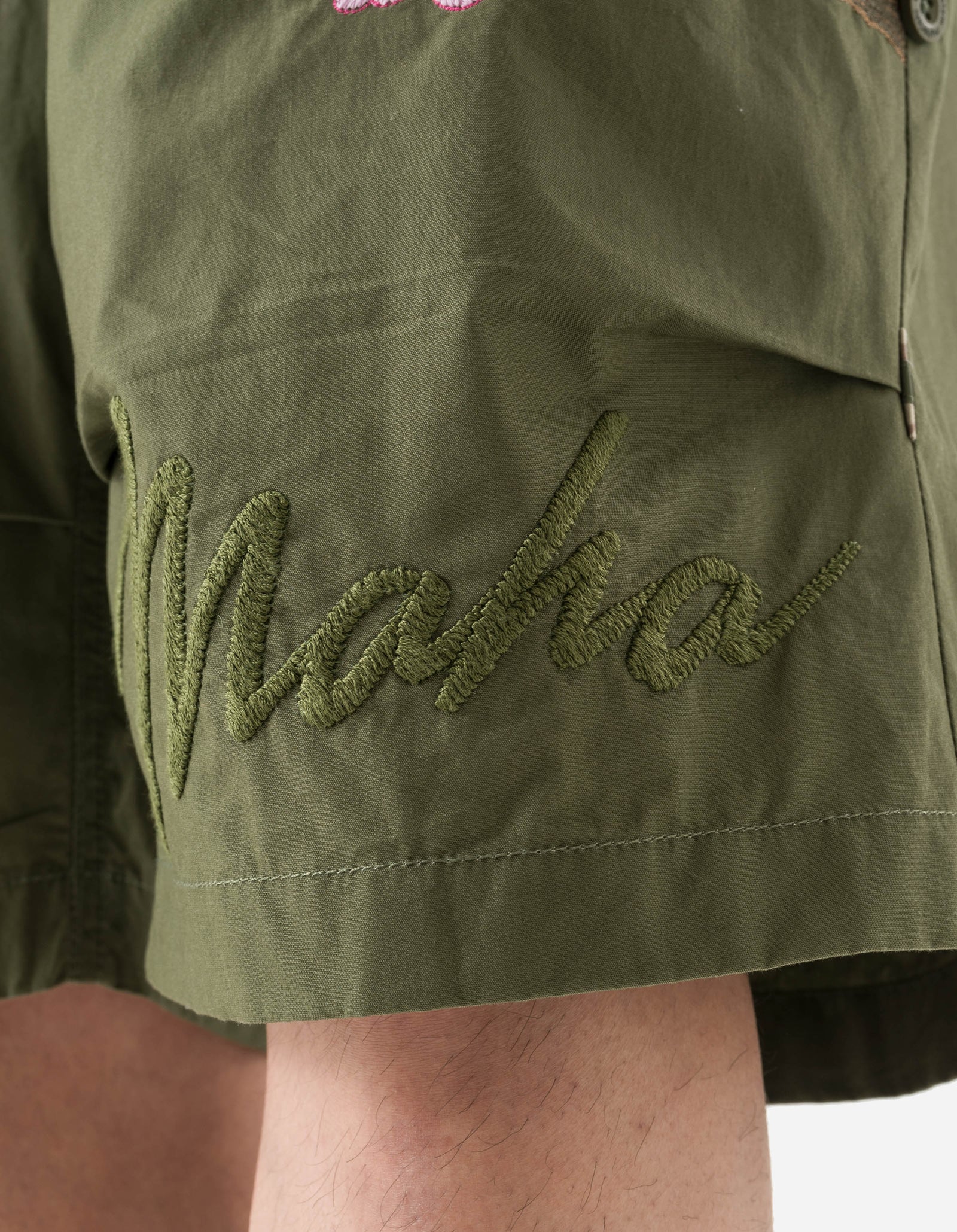 7353 Sakura Serenity Loose Snoshorts Olive OG-107F