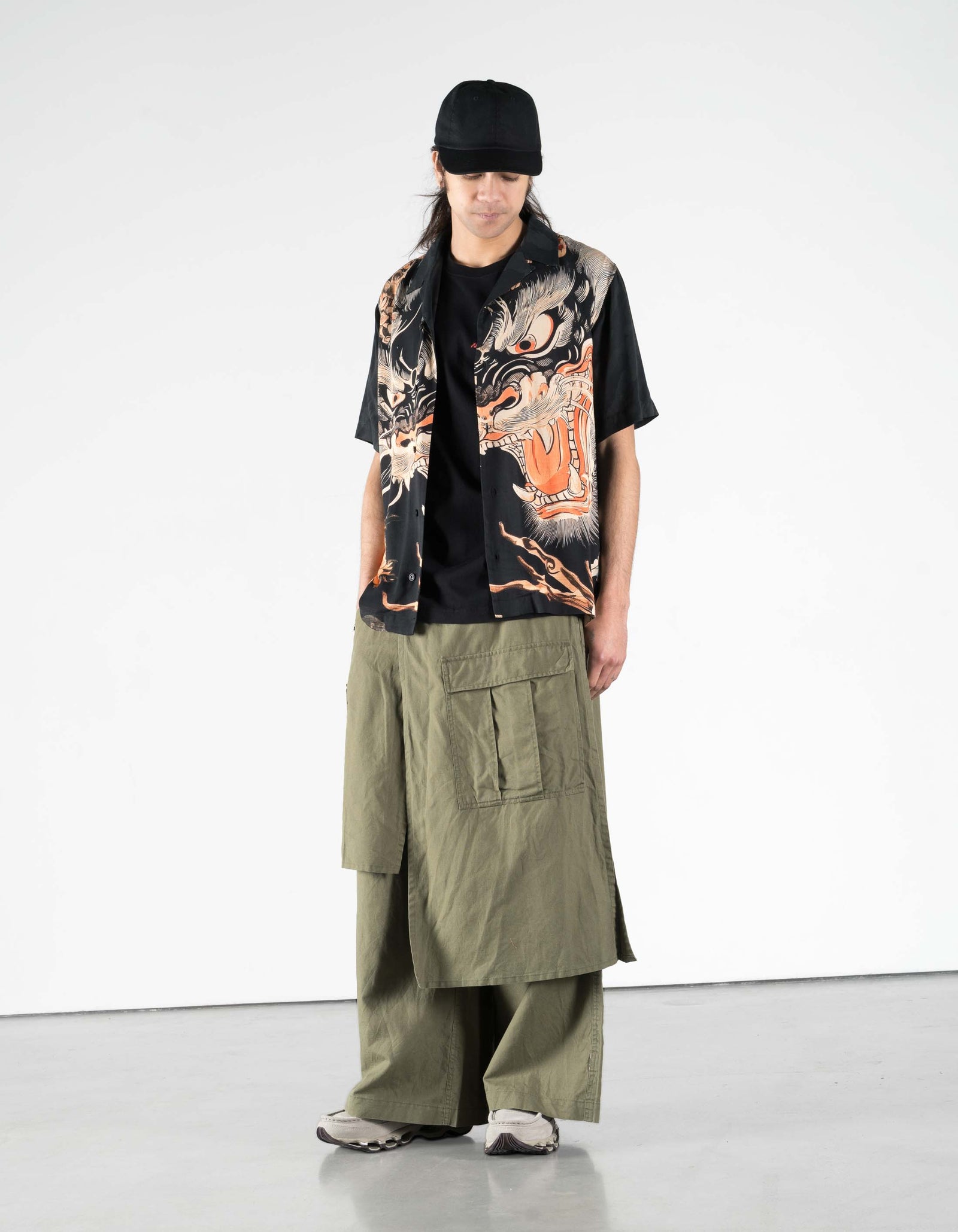 7357 Chimera Camp Collar Shirt Black