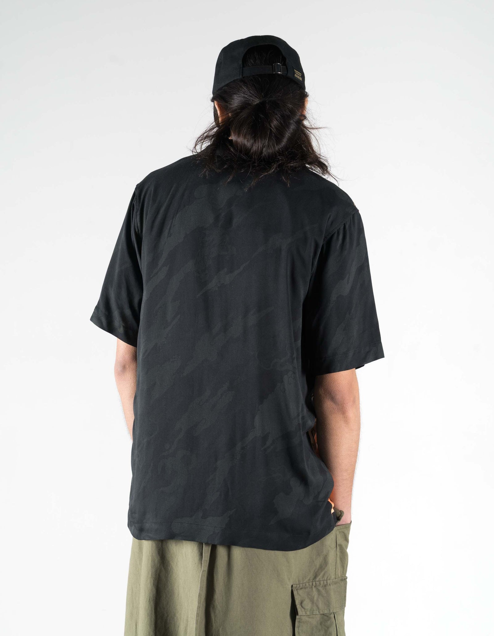 7357 Chimera Camp Collar Shirt Black