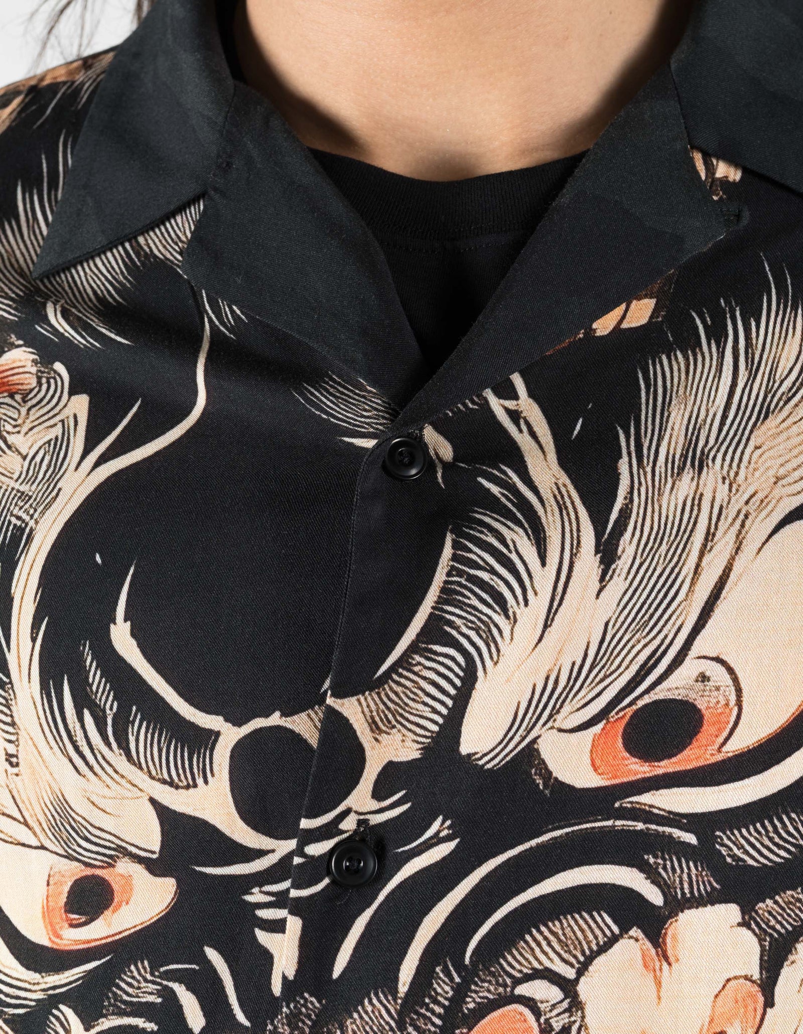 7357 Chimera Camp Collar Shirt Black