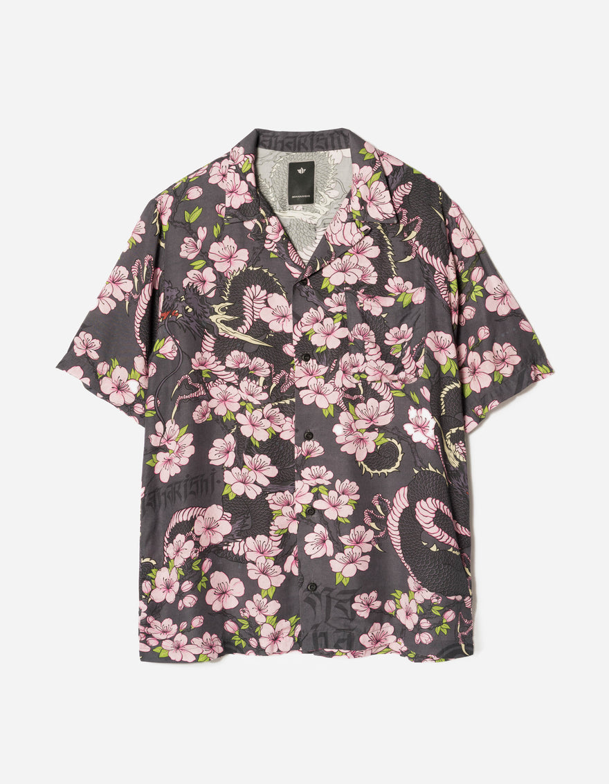 7359 Sakura Camp Collar Shirt Navy