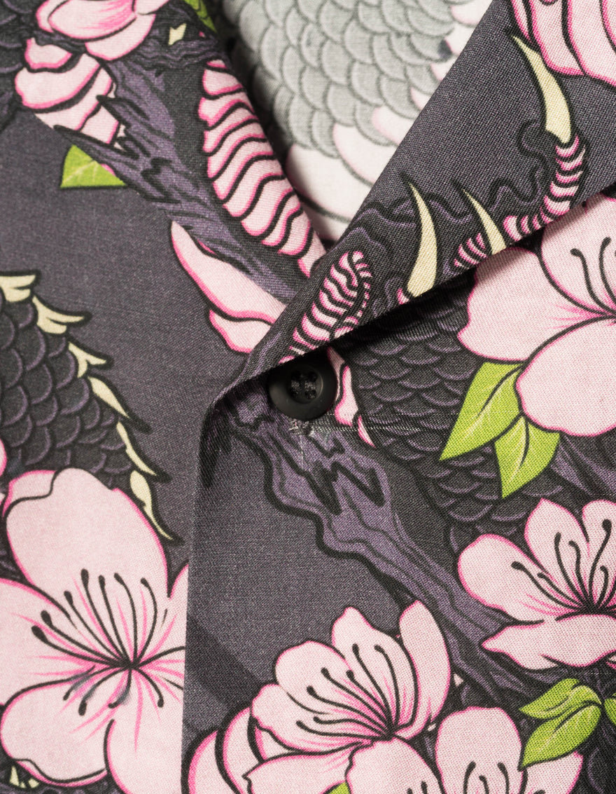 7359 Sakura Camp Collar Shirt Navy