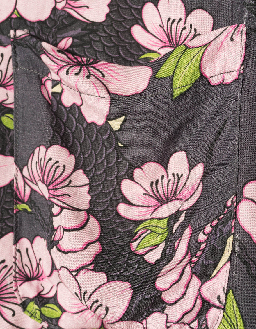 7359 Sakura Camp Collar Shirt Navy