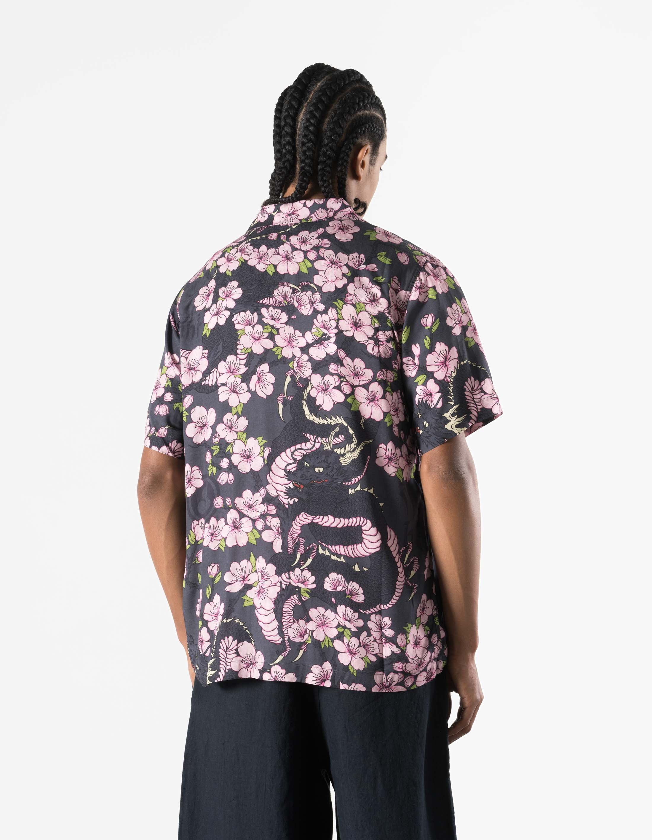 7359 Sakura Camp Collar Shirt Navy – Maharishi