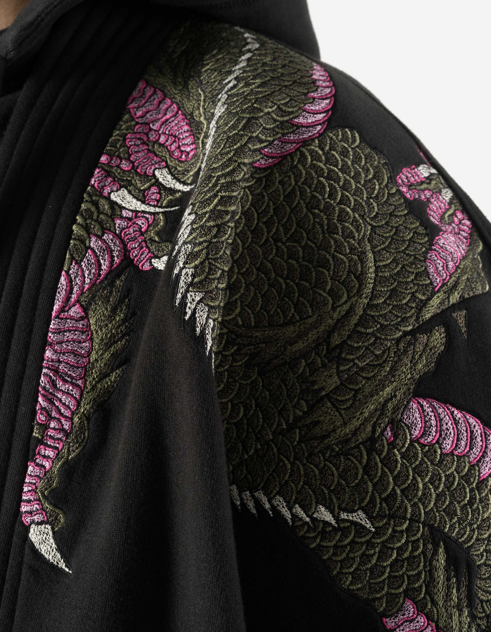 7361 Sakura Serenity Sweat Kimono Black