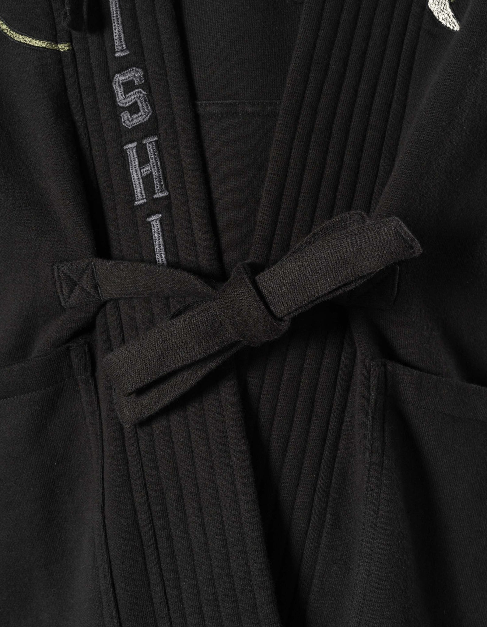 7361 Sakura Serenity Sweat Kimono Black