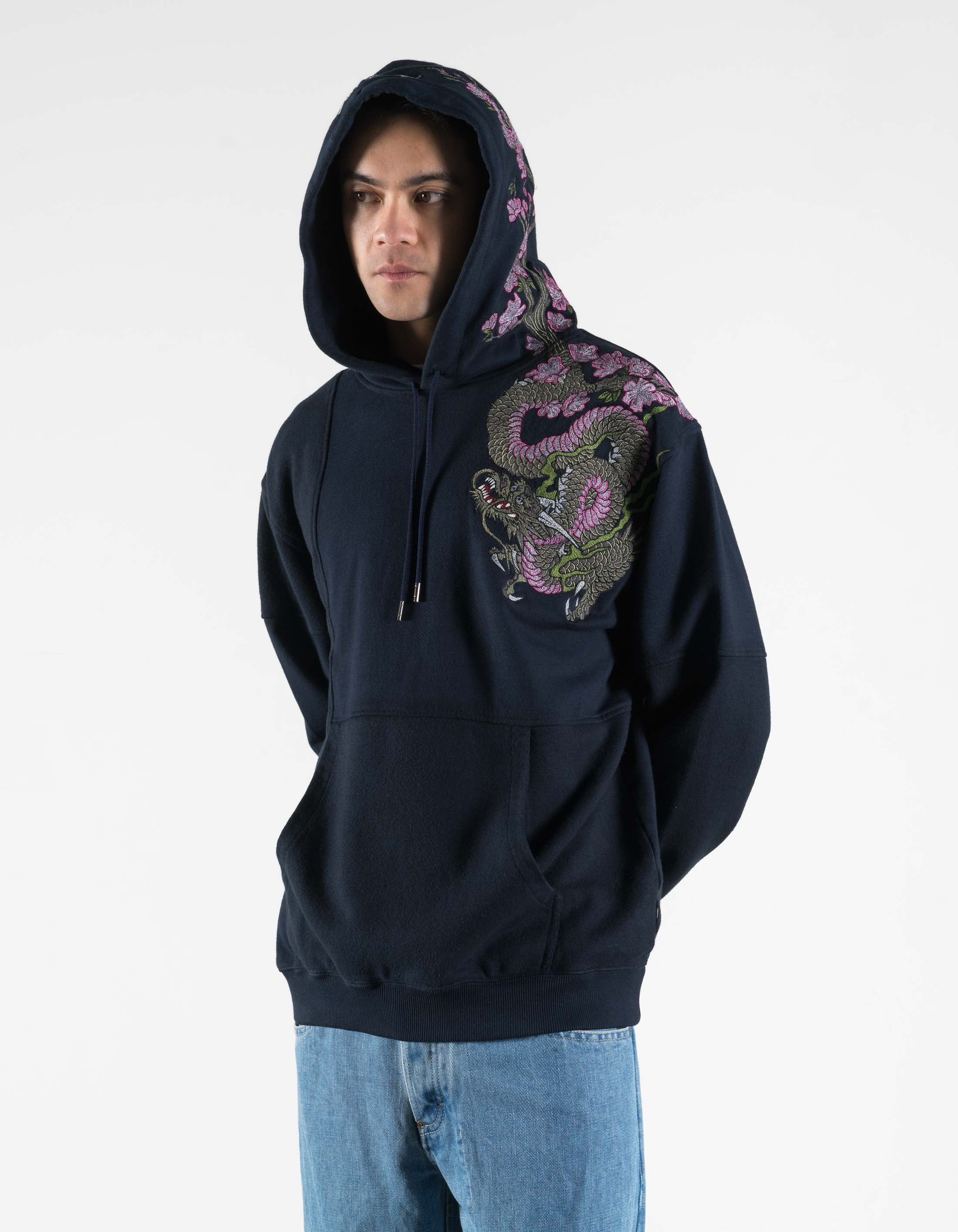 KITH TOKYO SAKURA Gates Noragi Hoody 紺 M 7362 Sakura Tugihagi Hooded Sweat Navy – Maharishi