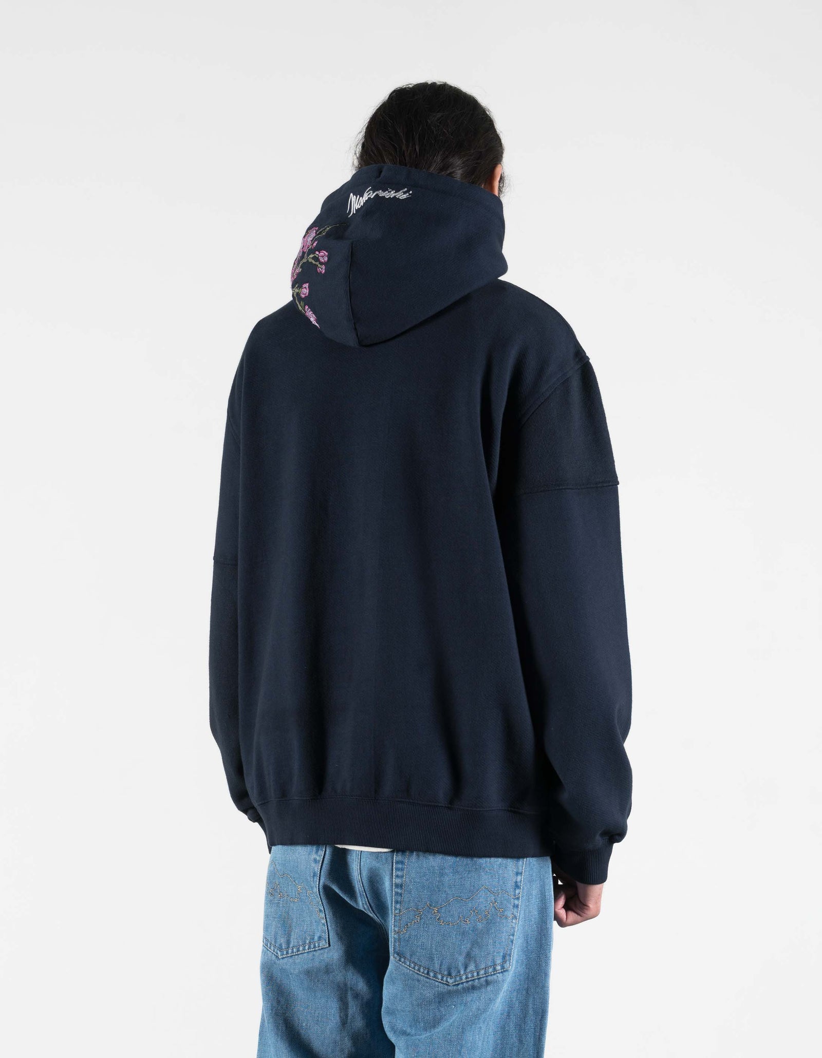 7362 Sakura Tugihagi Hooded Sweat Navy