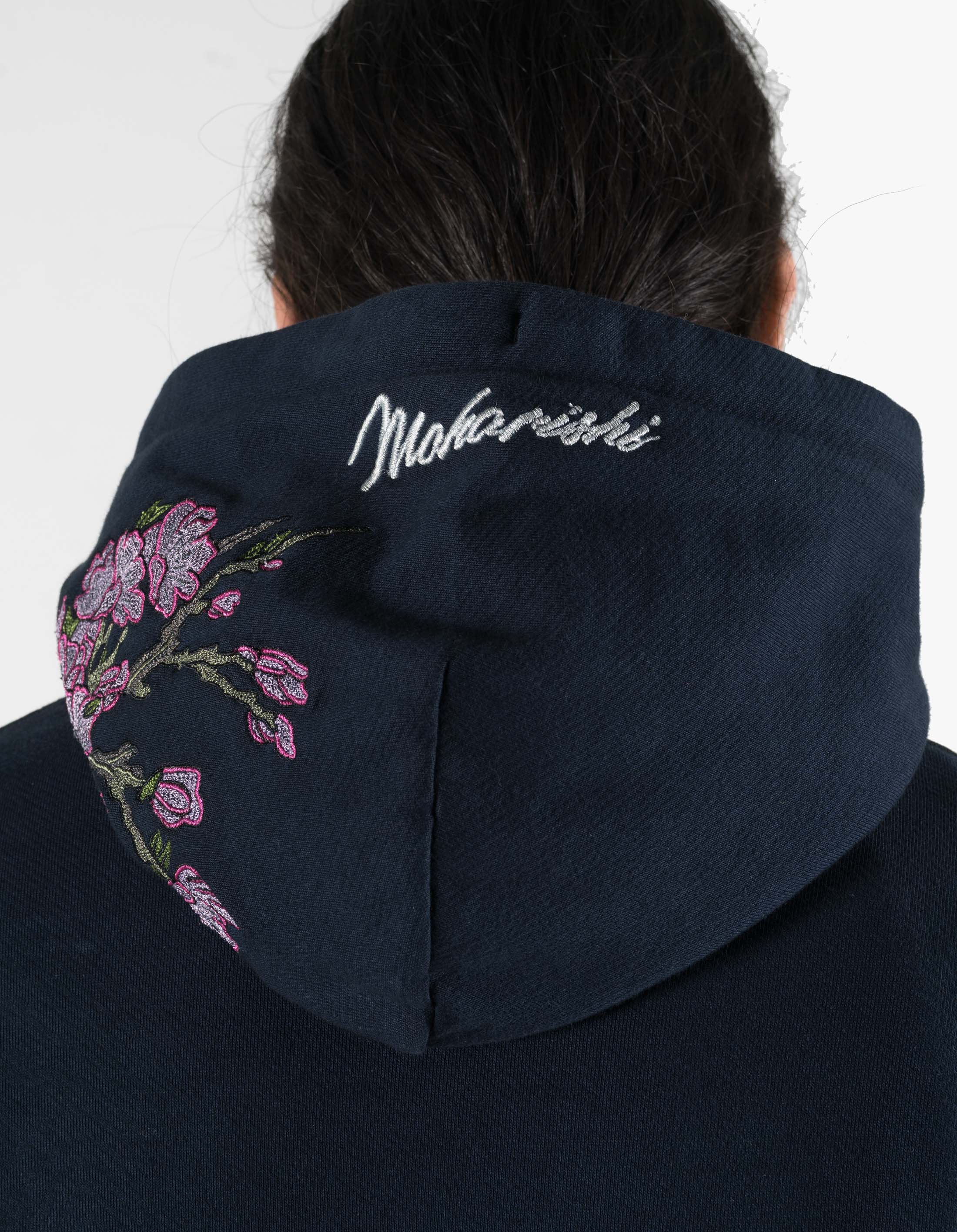 7362 Sakura Tugihagi Hooded Sweat Navy – Maharishi