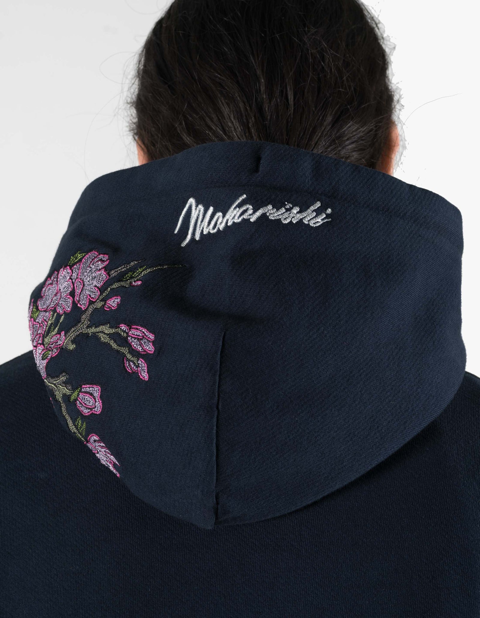 7362 Sakura Tugihagi Hooded Sweat Navy