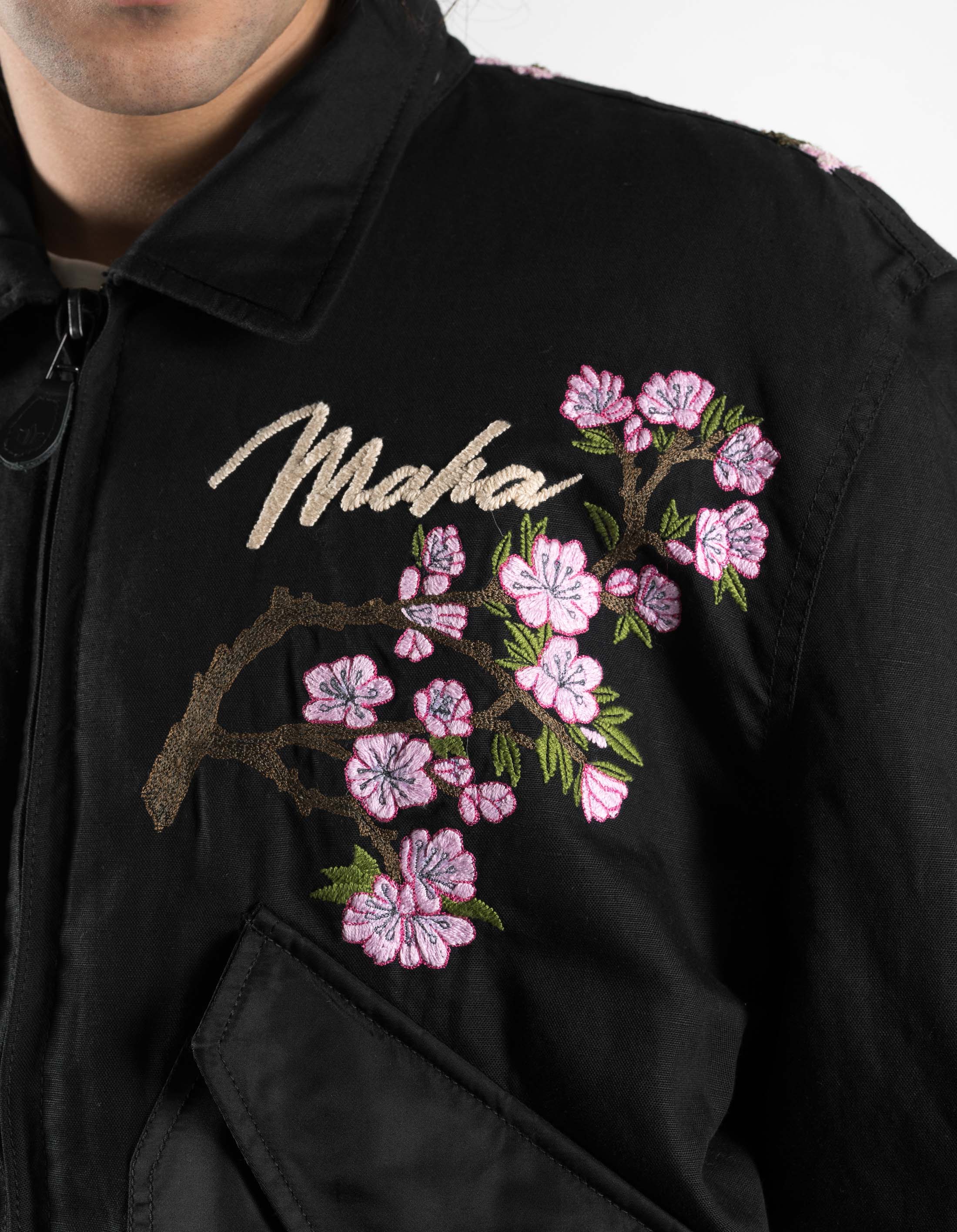 ジャケット・アウター sakura 7363 Sakura MA-2 Flight Jacket Black – Maharishi