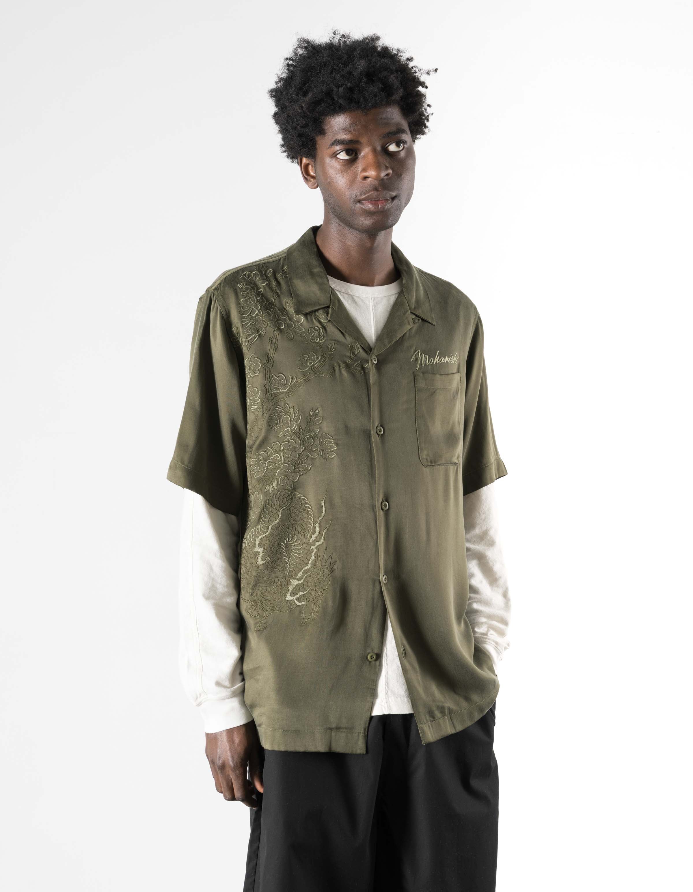 7309 Coolmax® Mesh Asym Monk Shirt Black – Maharishi