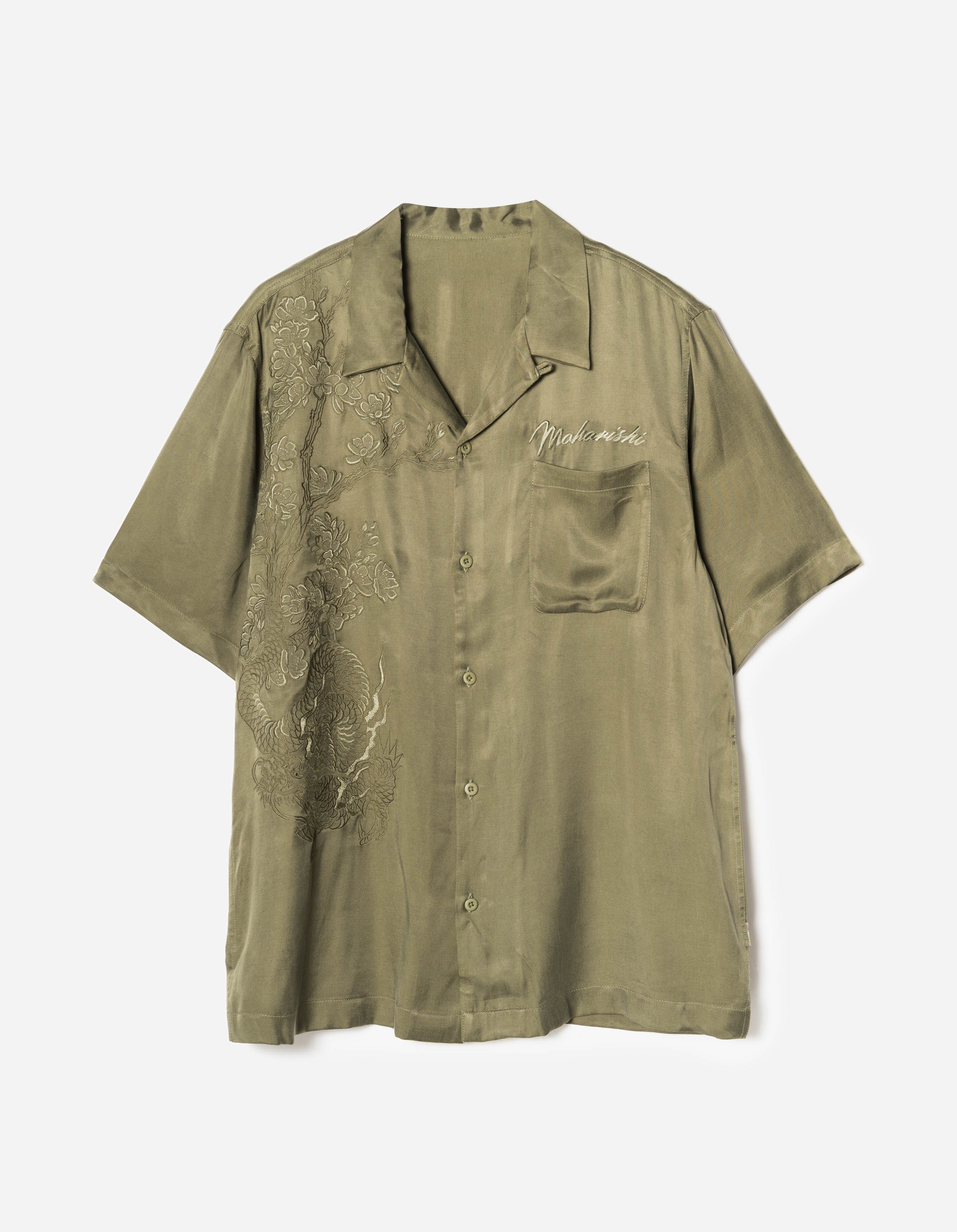 ミュージシャン Pleats Shirts Inspired by Moon / Olive ミュージシャン Pleats Shirts Inspired by Moon / Olive