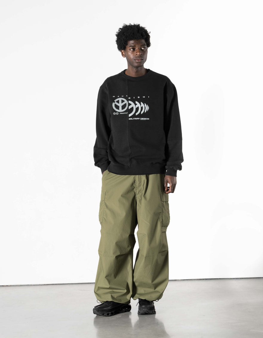7366 Maha Peace Rally Crew Sweat Black