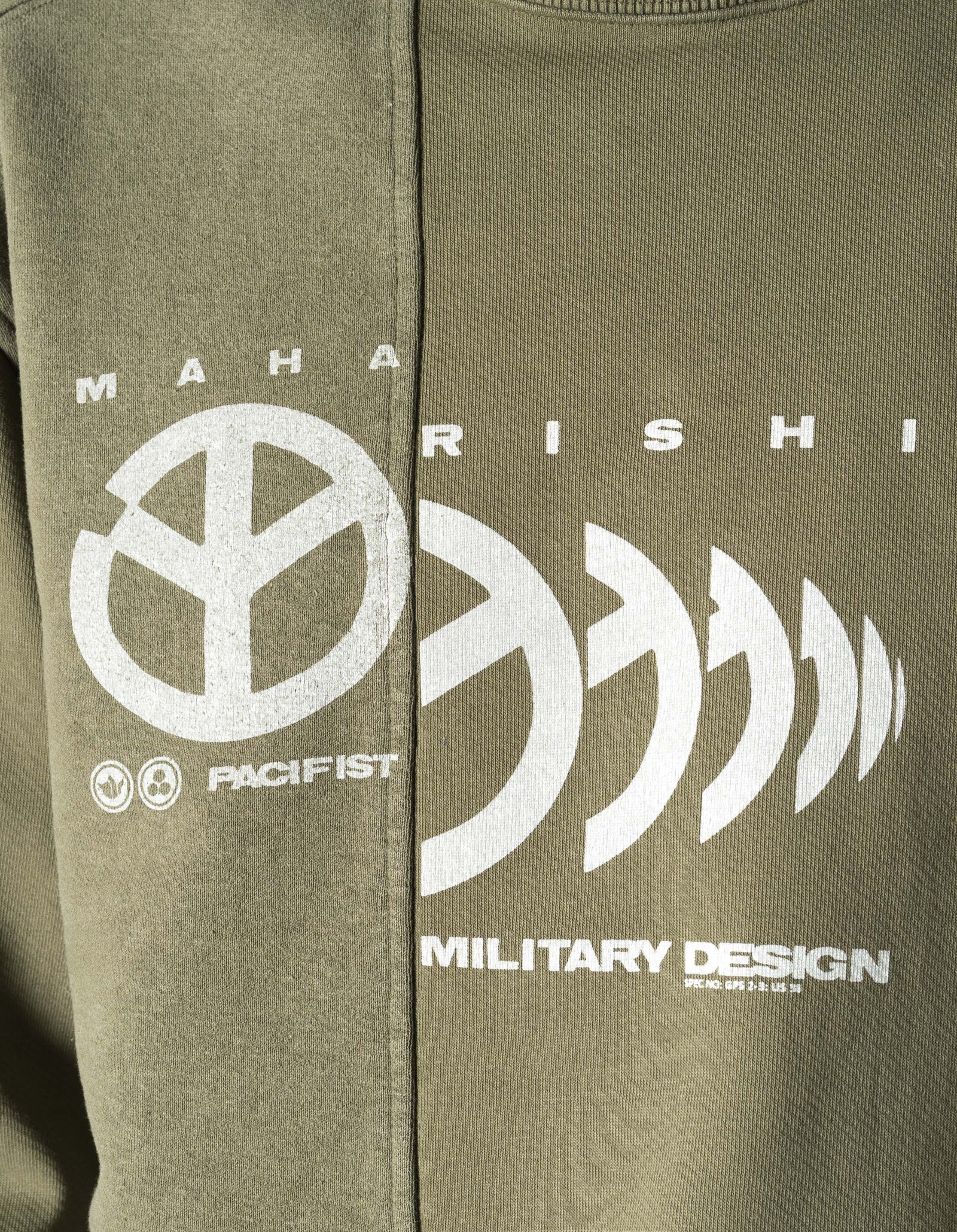 7366 Maha Peace Rally Crew Sweat Olive OG-107F