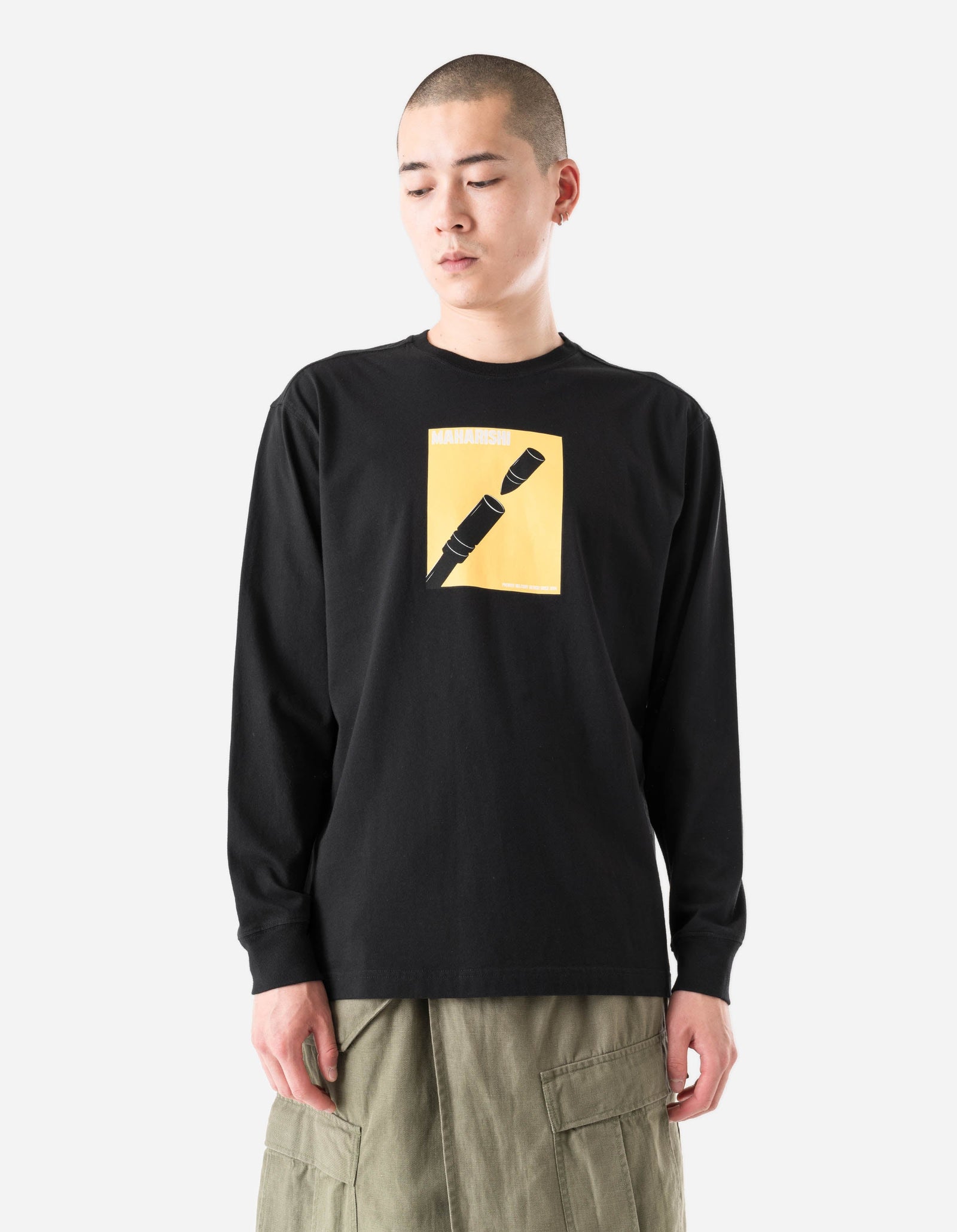7371 Pacifist L/S T-Shirt Black