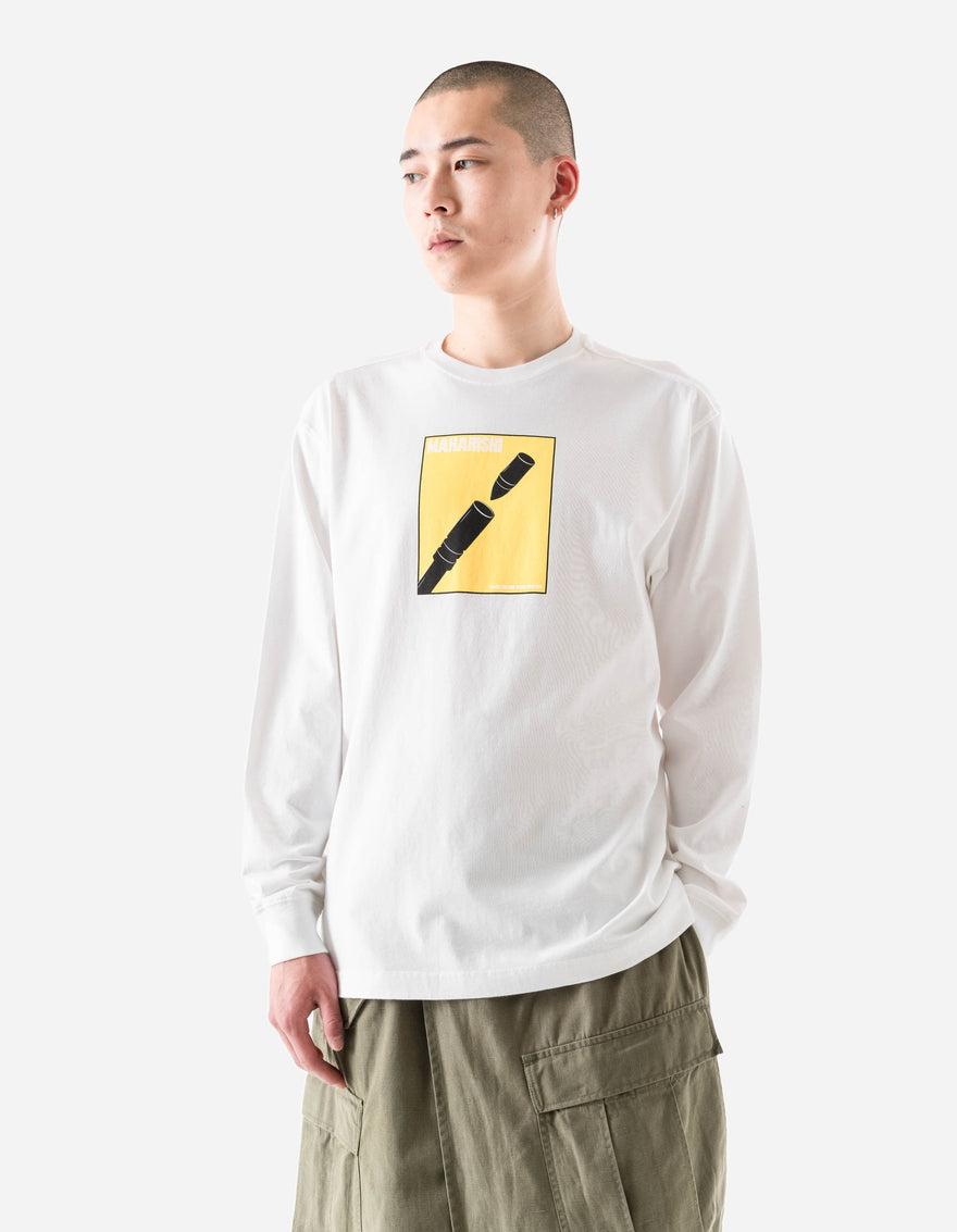 7371 Pacifist L/S T-Shirt White
