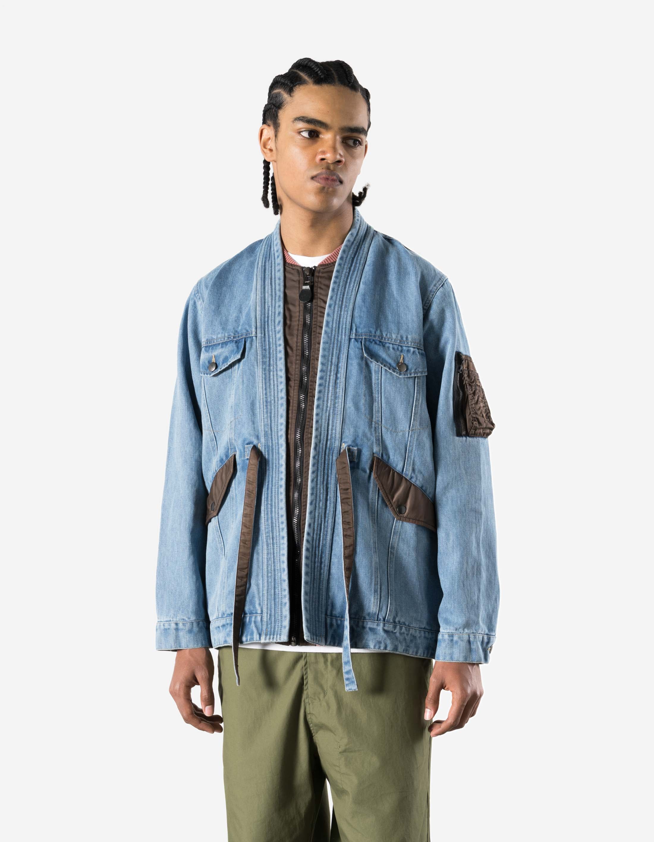 7186 Upcycled MA1 Kimono Olive – Maharishi