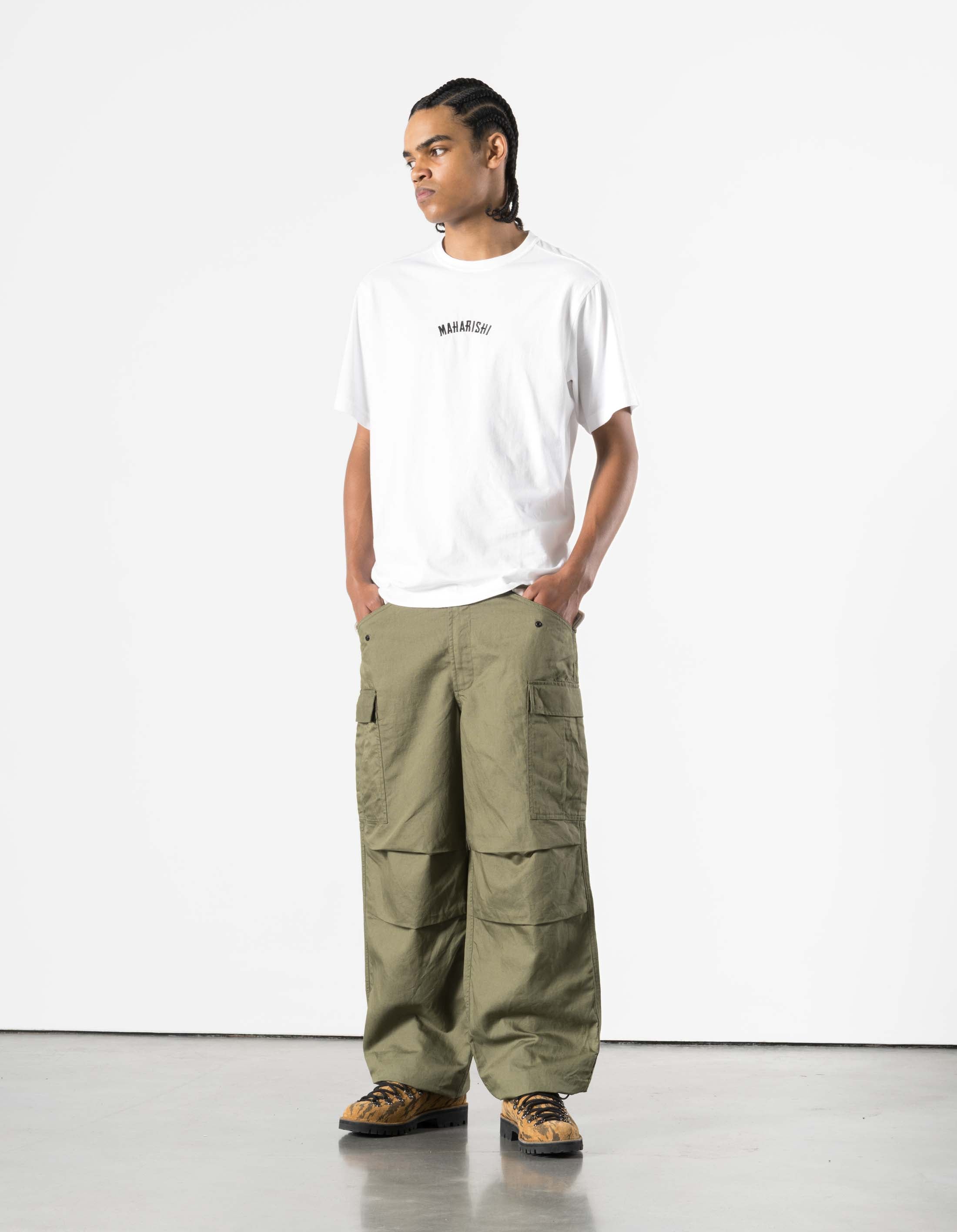 7400 Hemp M65 Cargo Pants Olive OG-107F – Maharishi