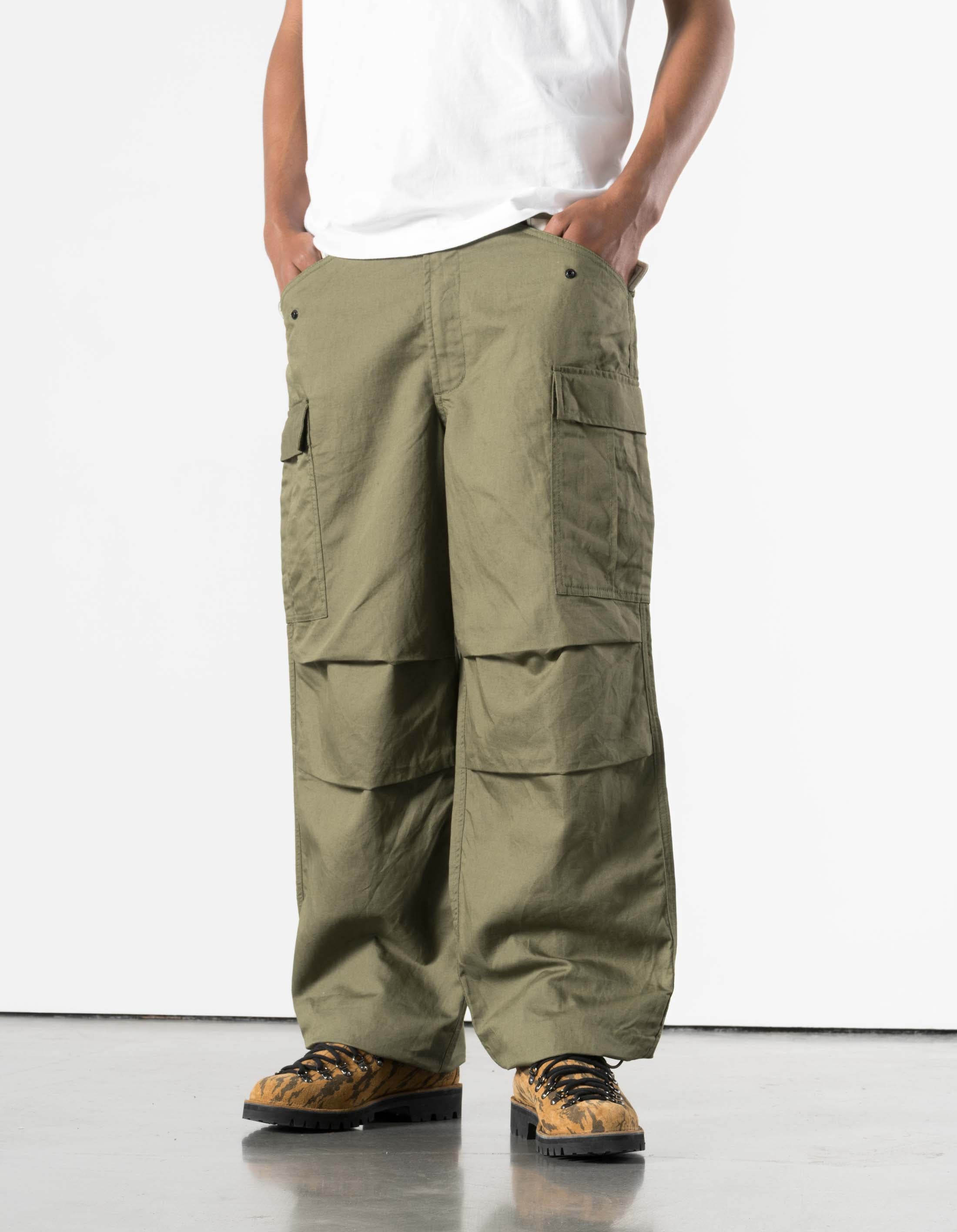 7400 Hemp M65 Cargo Pants Olive OG-107F – Maharishi