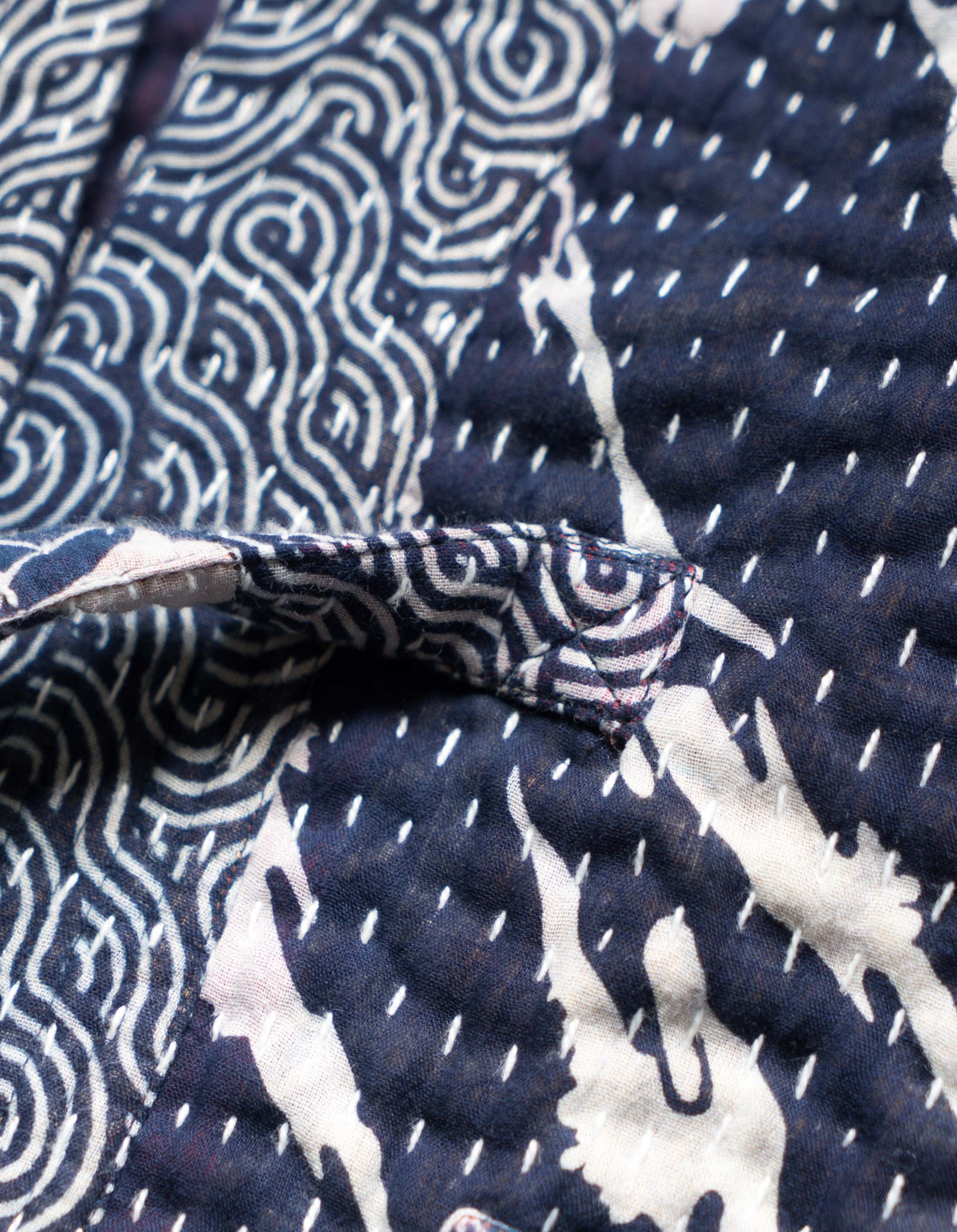 1470 Mahaboro Kimono Jacket Navy/Ecru