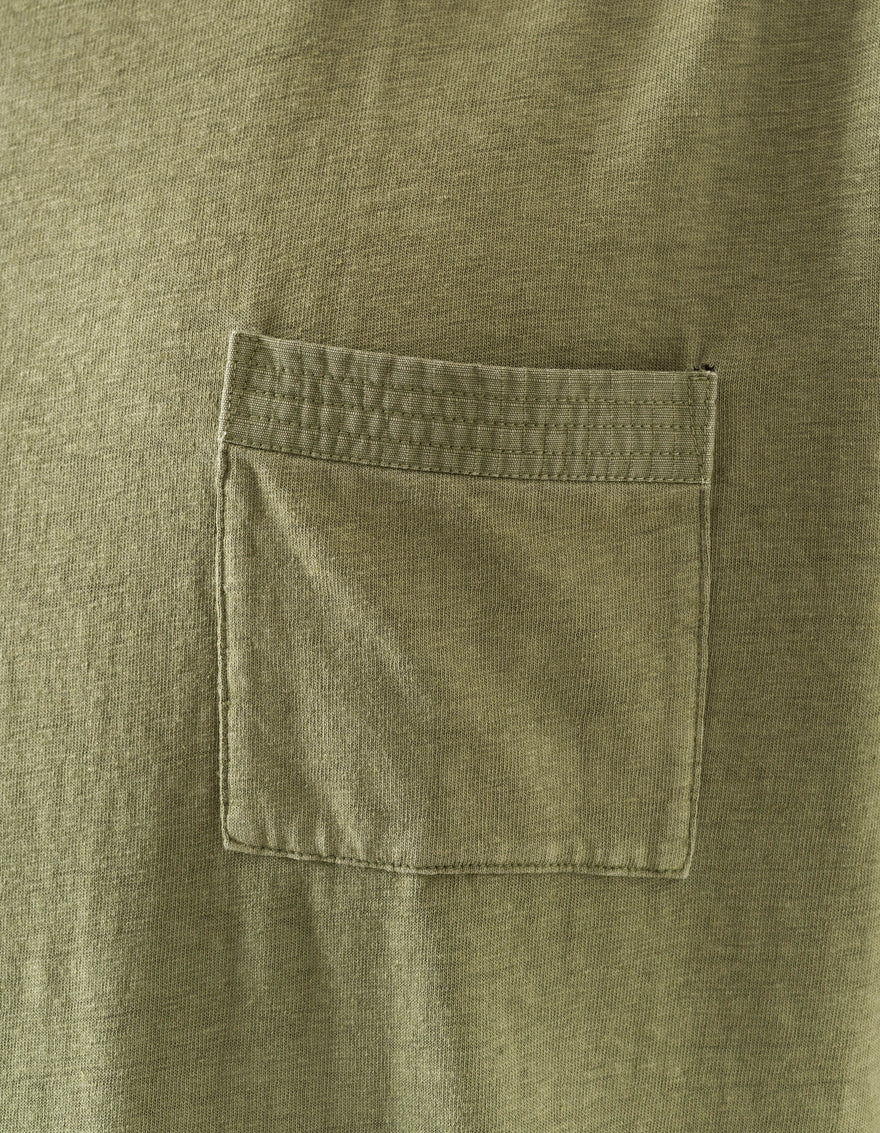 7209 Cotton Hemp S/S T-Shirt Olive OG-107F