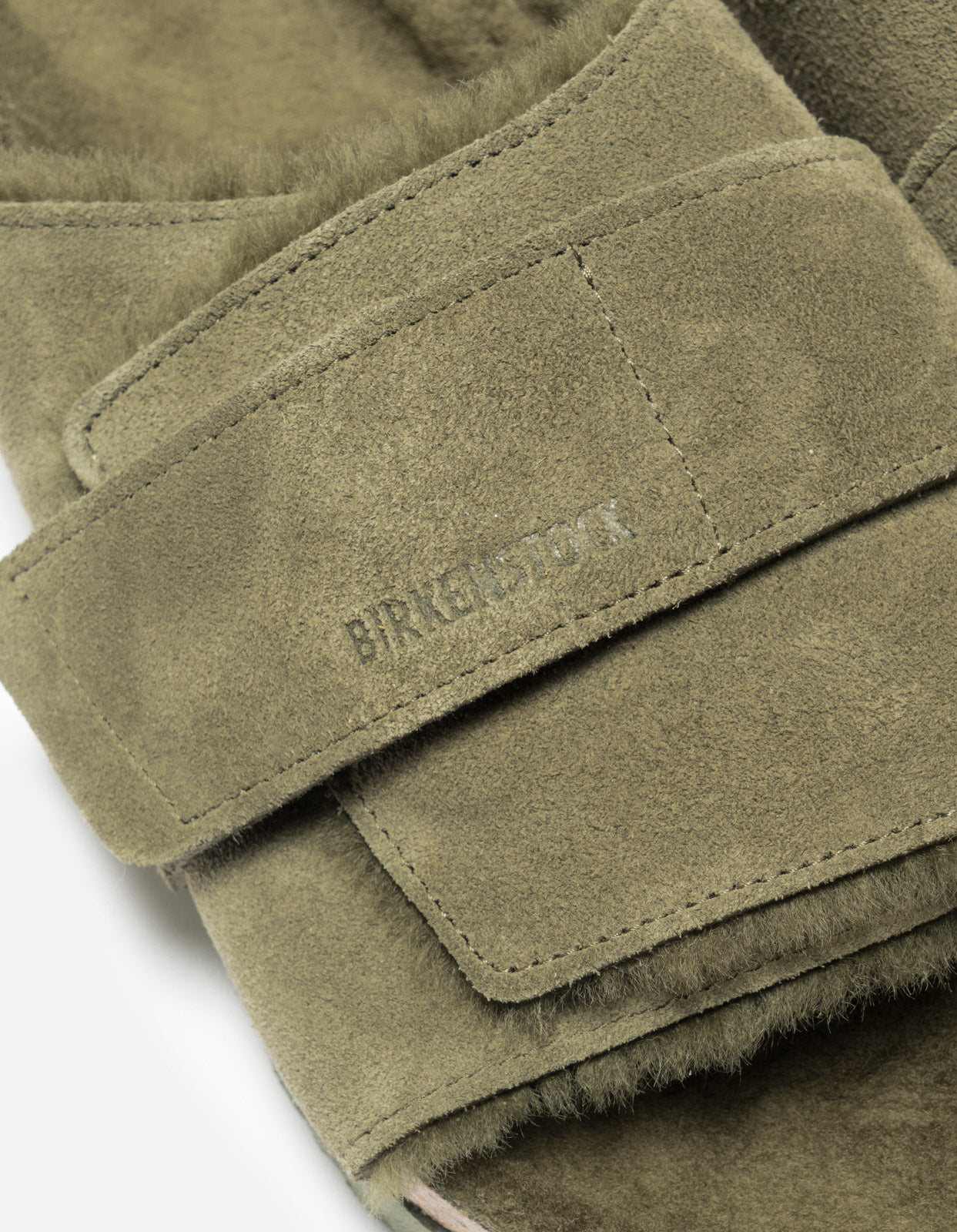 Birkenstock Kyoto Suede Leather Fur Thyme