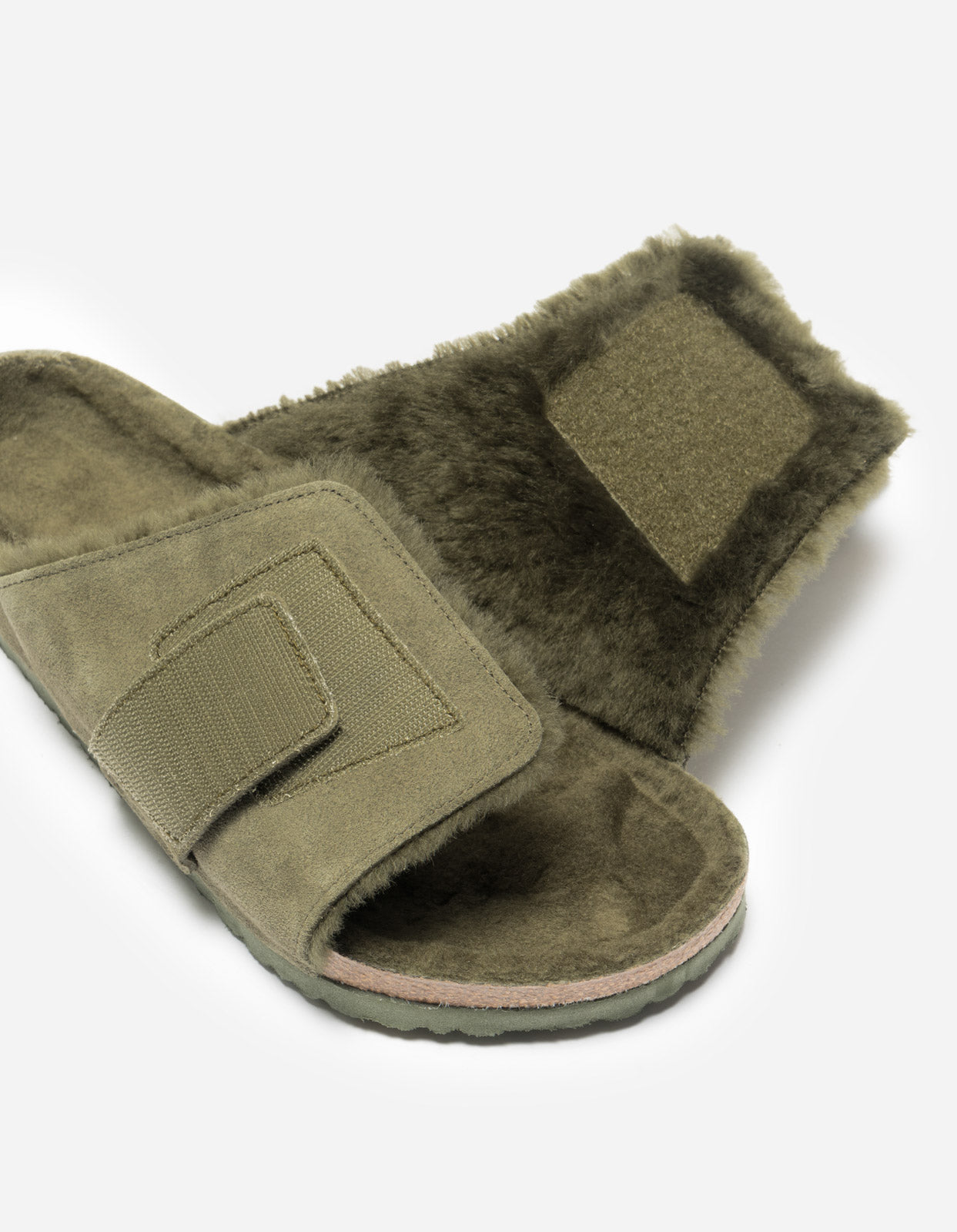 Birkenstock Kyoto Suede Fur Thyme