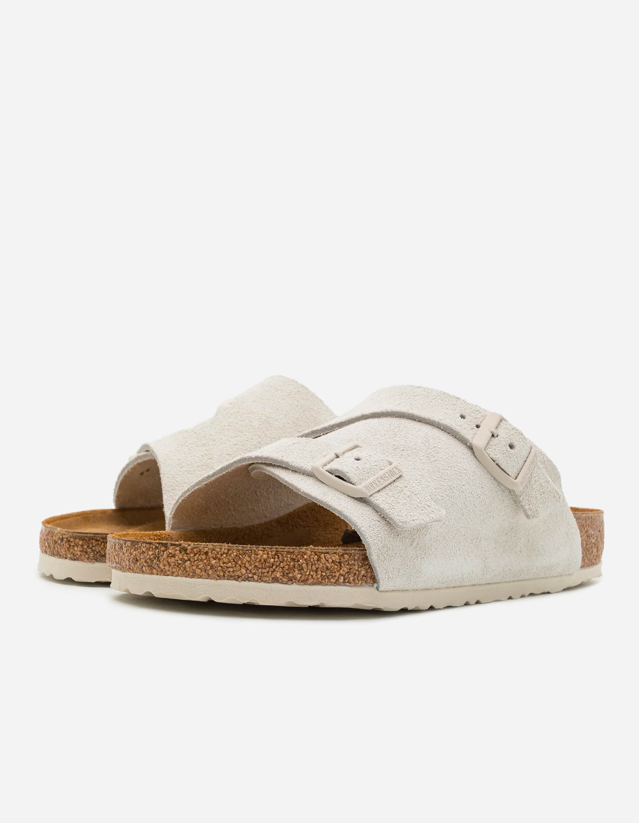 Birkenstock Zurich BS Suede Leather Antique White