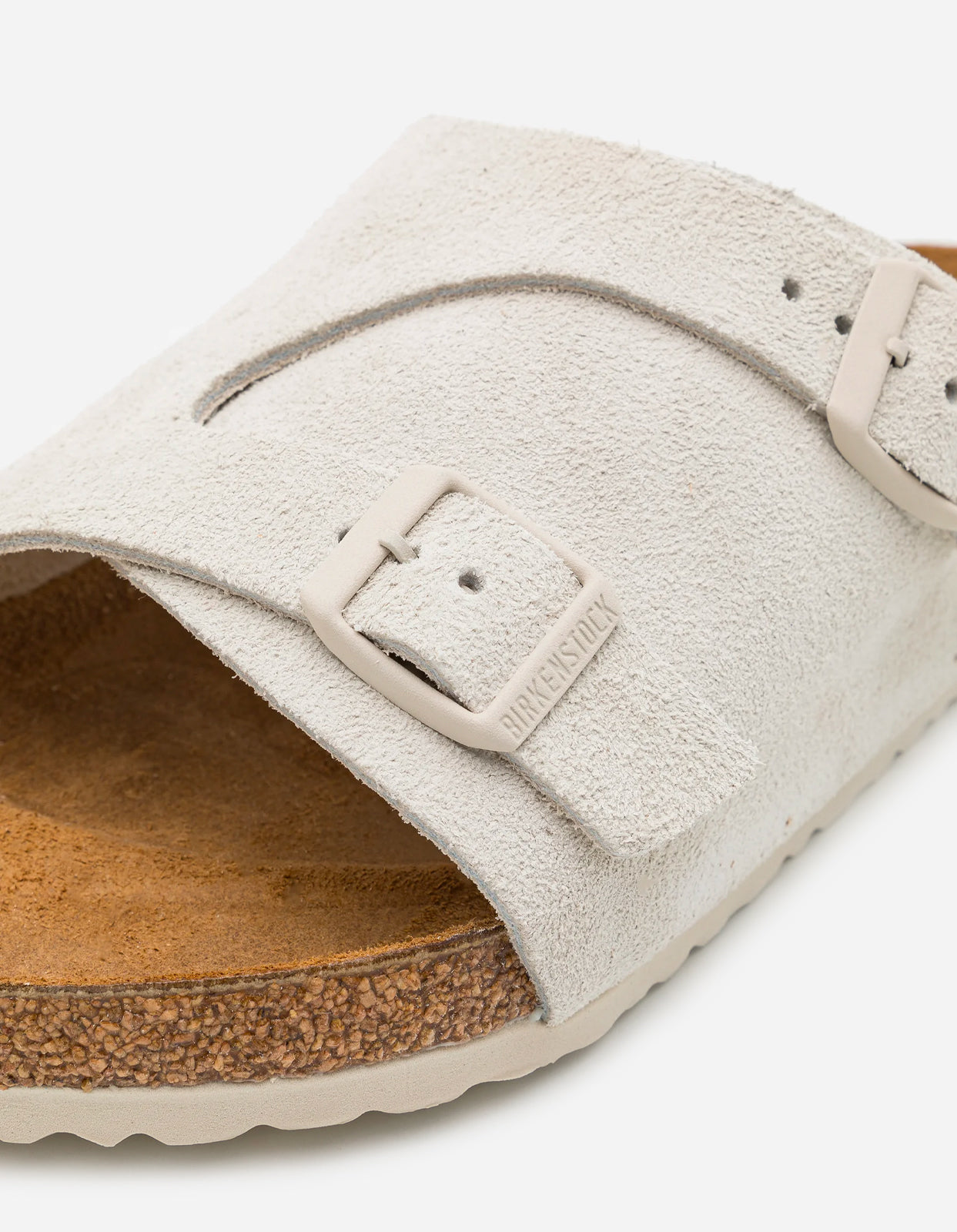 Birkenstock Zurich BS Suede Leather Antique White