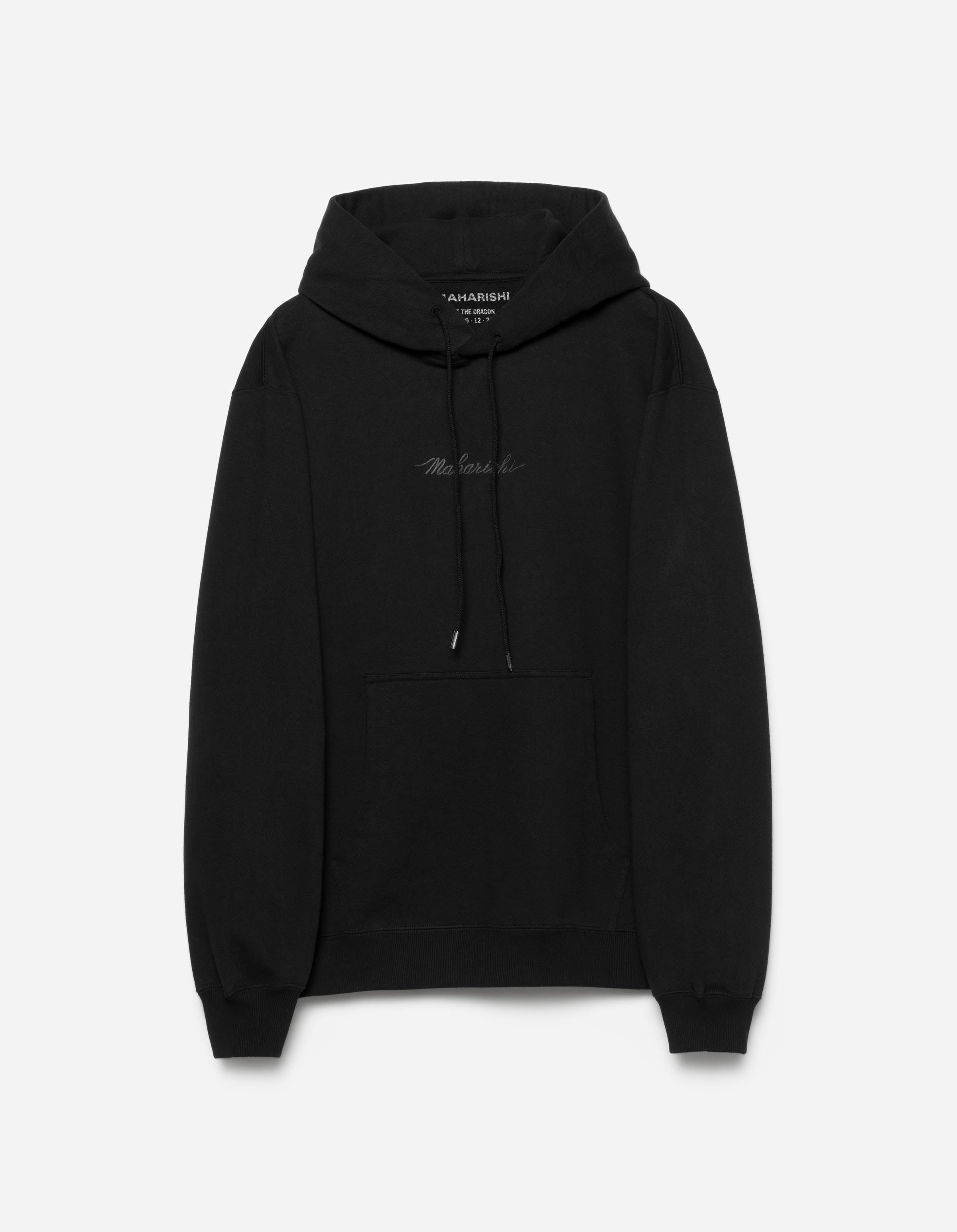 4622 Maharishi Organic Hooded Sweat Black