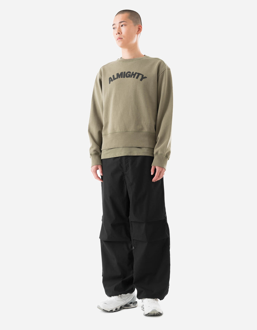 7124 Almighty Vintage Crew Sweat Olive OG-107F