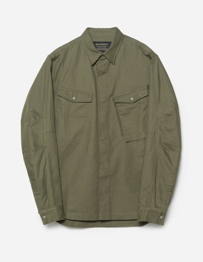 7028 MILTYPE Organic Custom Shirt Olive OG-107F