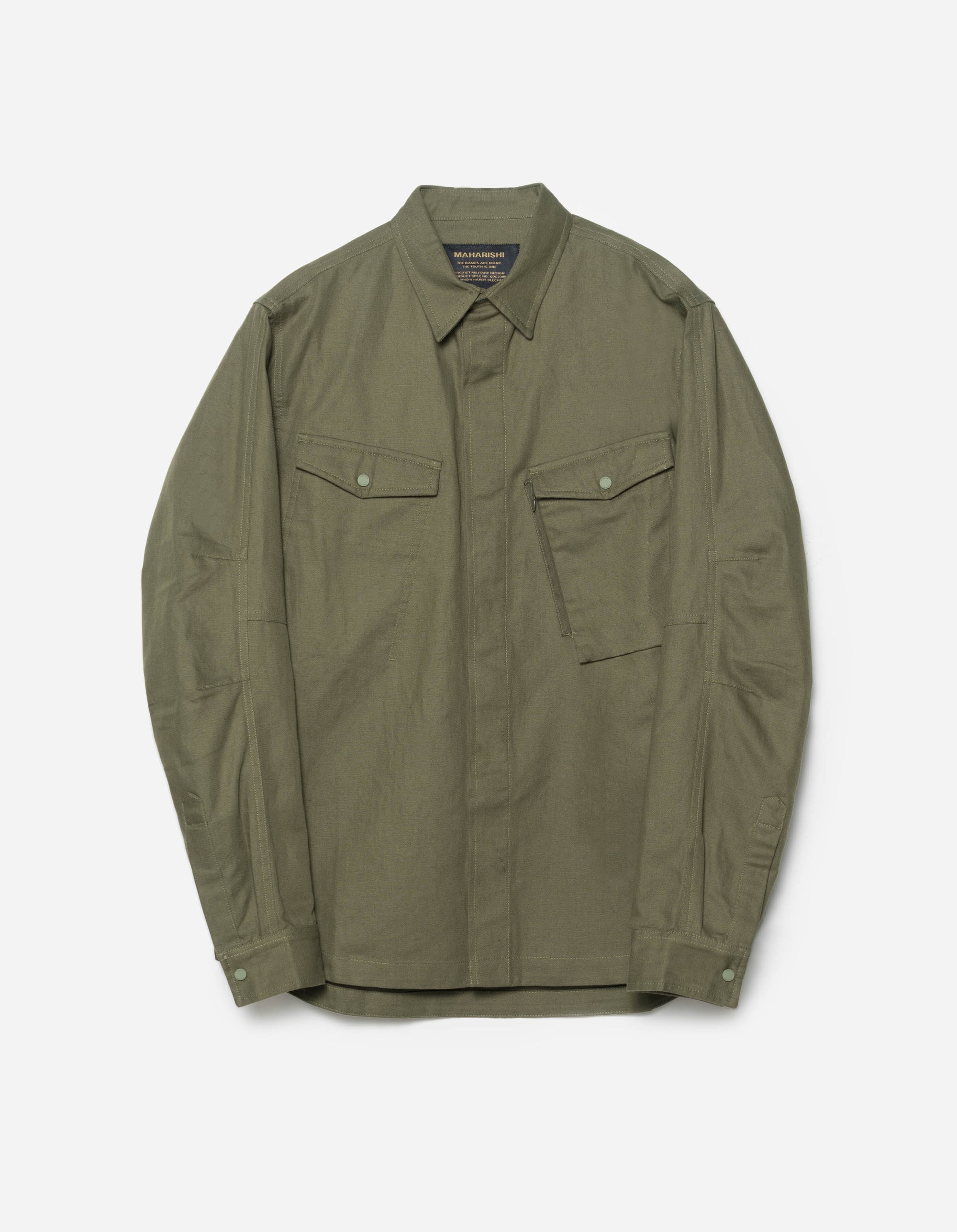 7028 MILTYPE Organic Custom Shirt Olive OG-107F