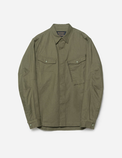 7028 MILTYPE Organic Custom Shirt Olive OG-107F