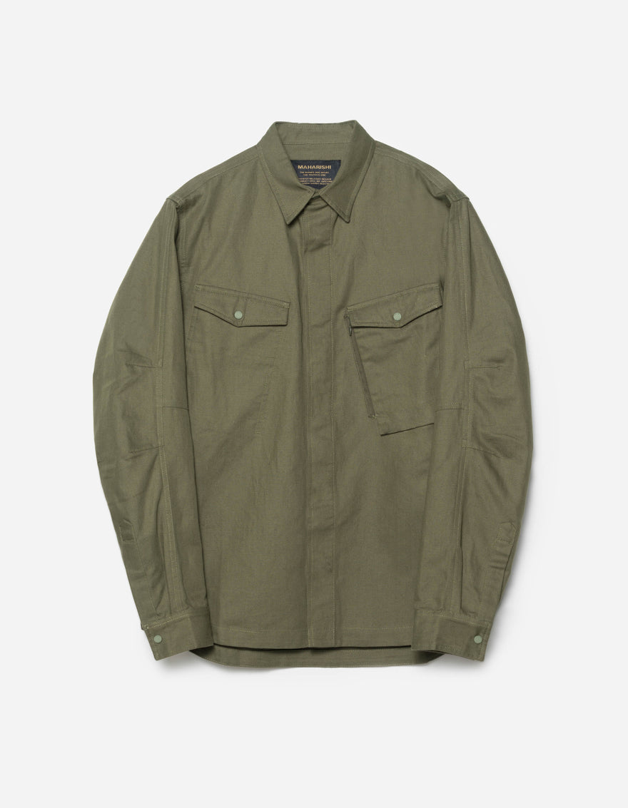 7028 MILTYPE Organic Custom Shirt Olive OG-107F
